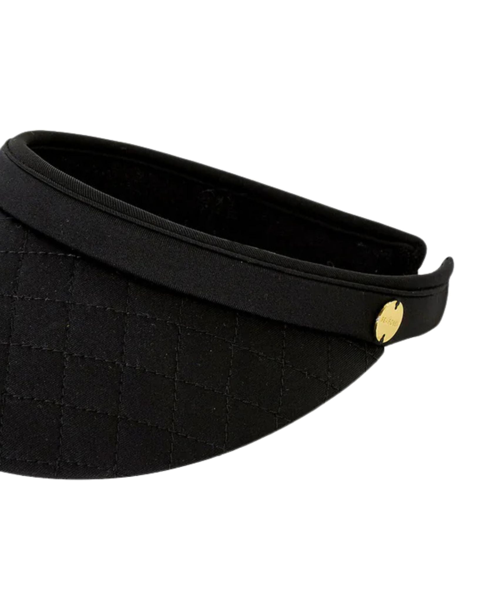 Seafolly Womens Shady Lady Quilted Visor - Black
