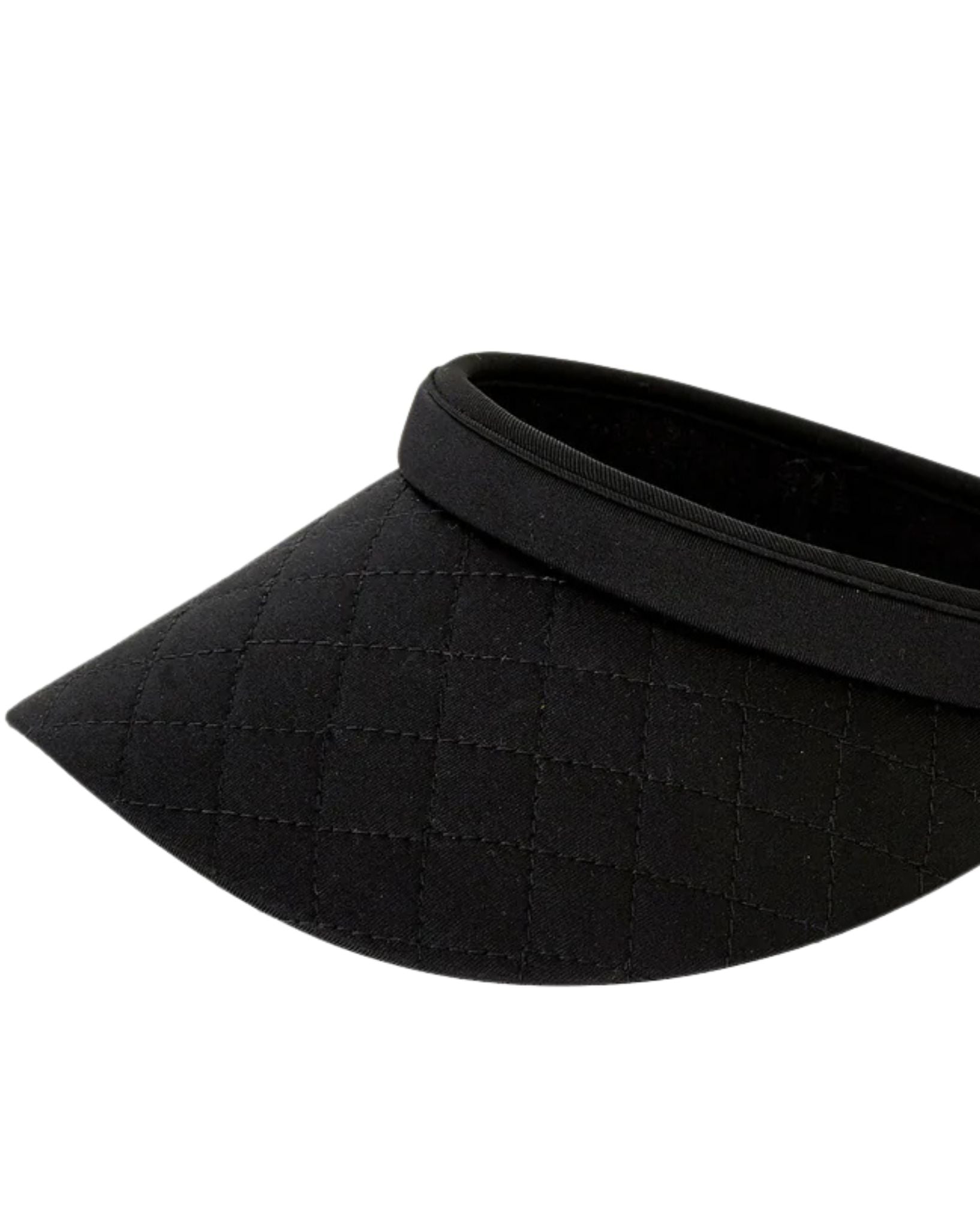 Seafolly Womens Shady Lady Quilted Visor - Black