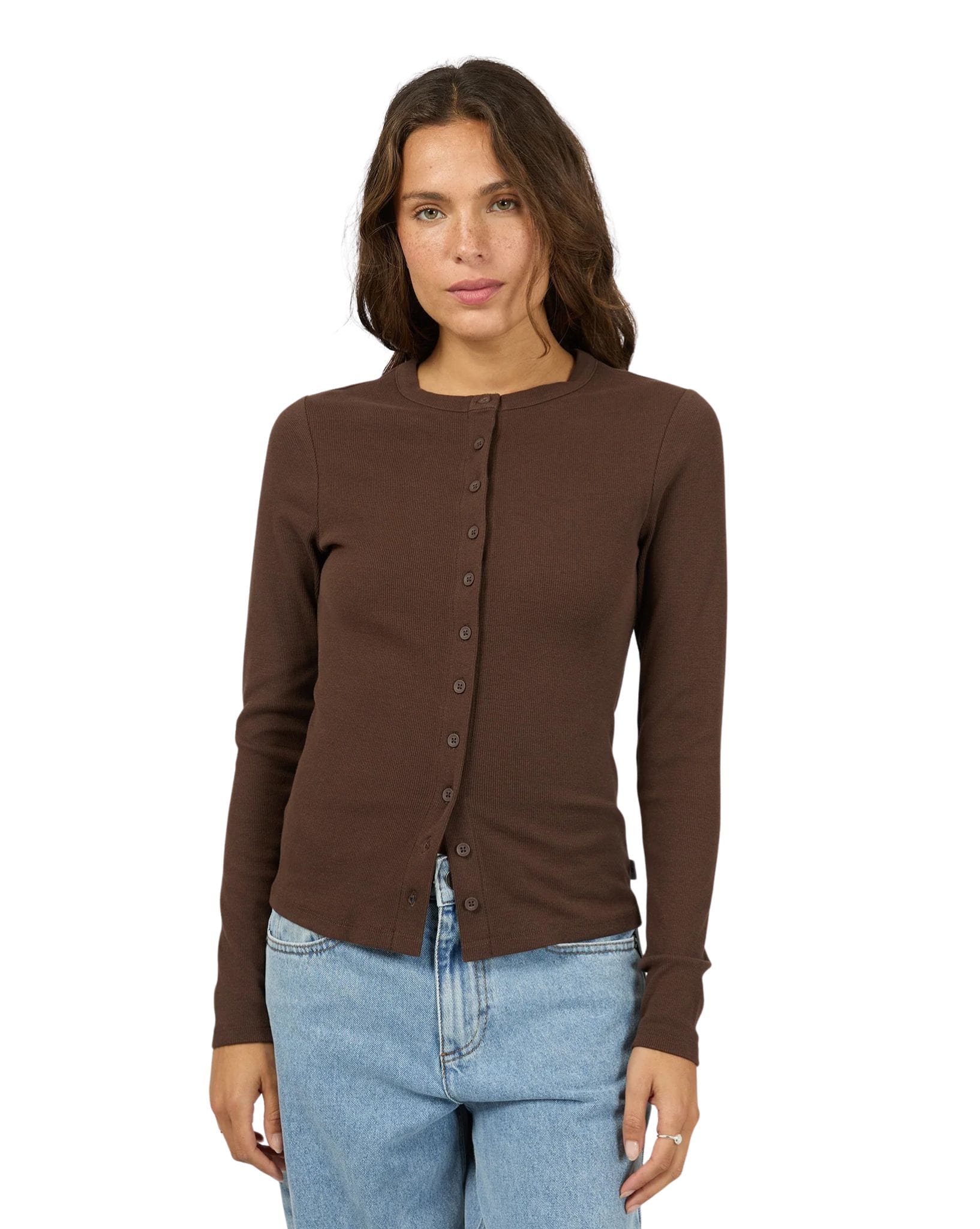 Silent Theory Button Up Long Sleeve Tee