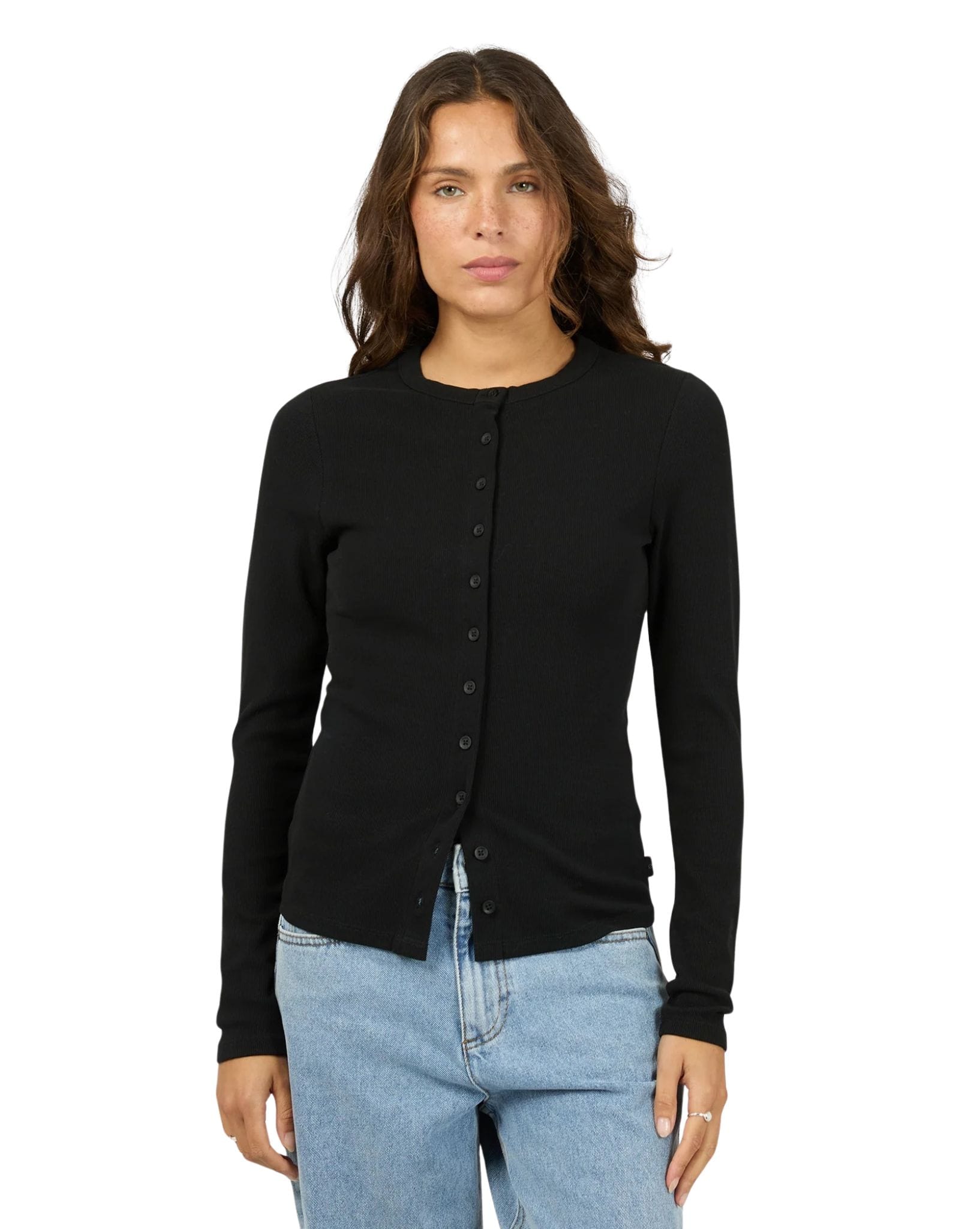 Silent Theory Button Up Long Sleeve Tee