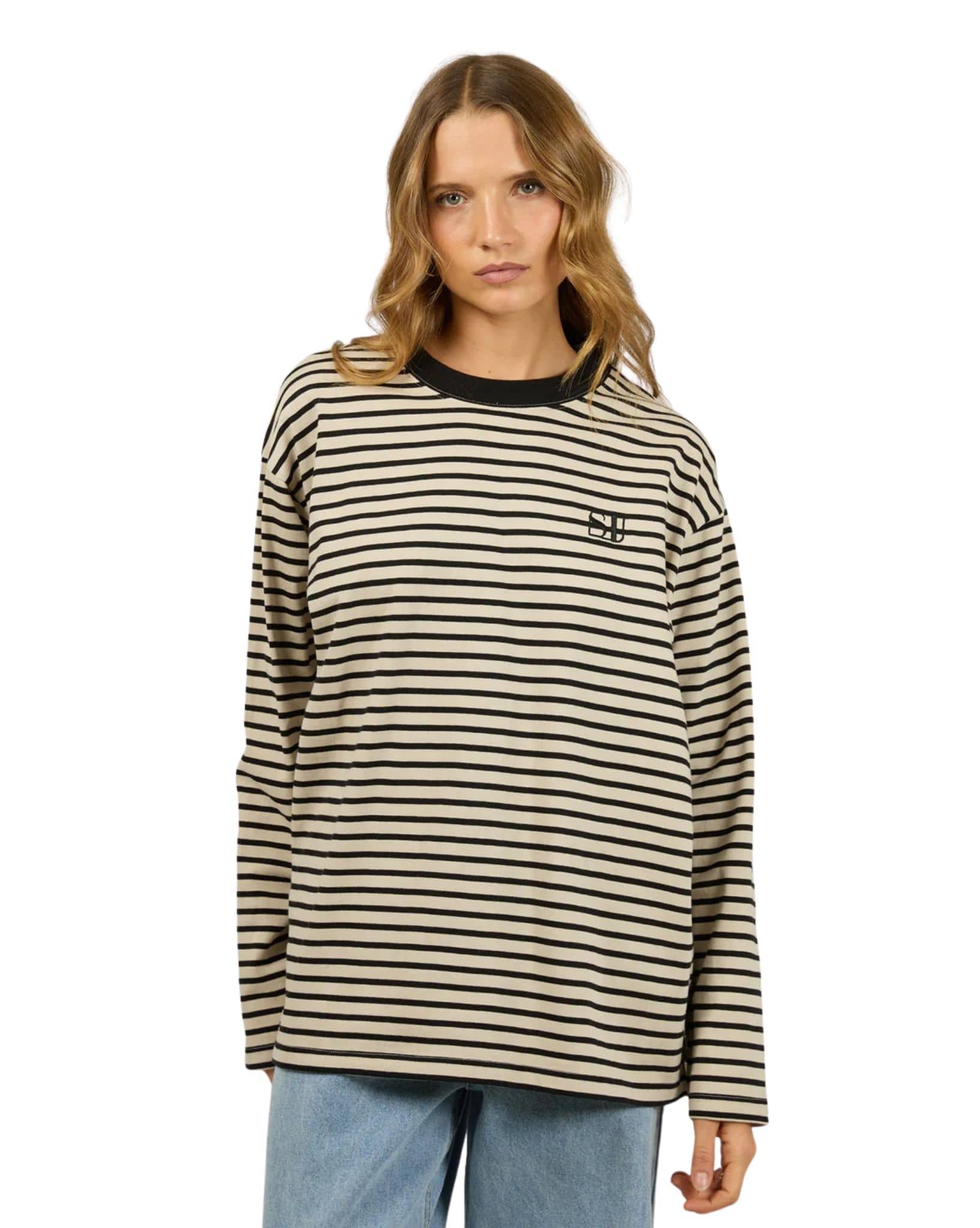 Silent Theory Foundation Stripe L/S Tee
