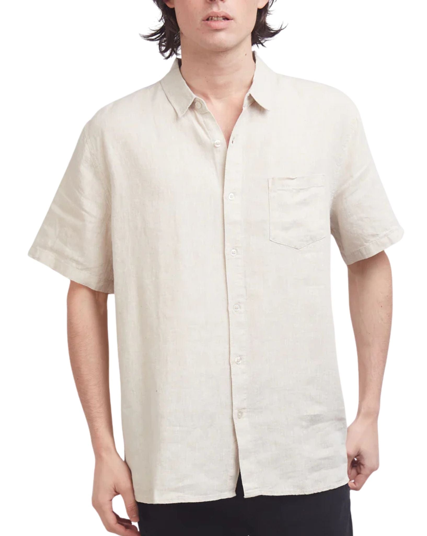 Silent Theory Linen Ss Shirt