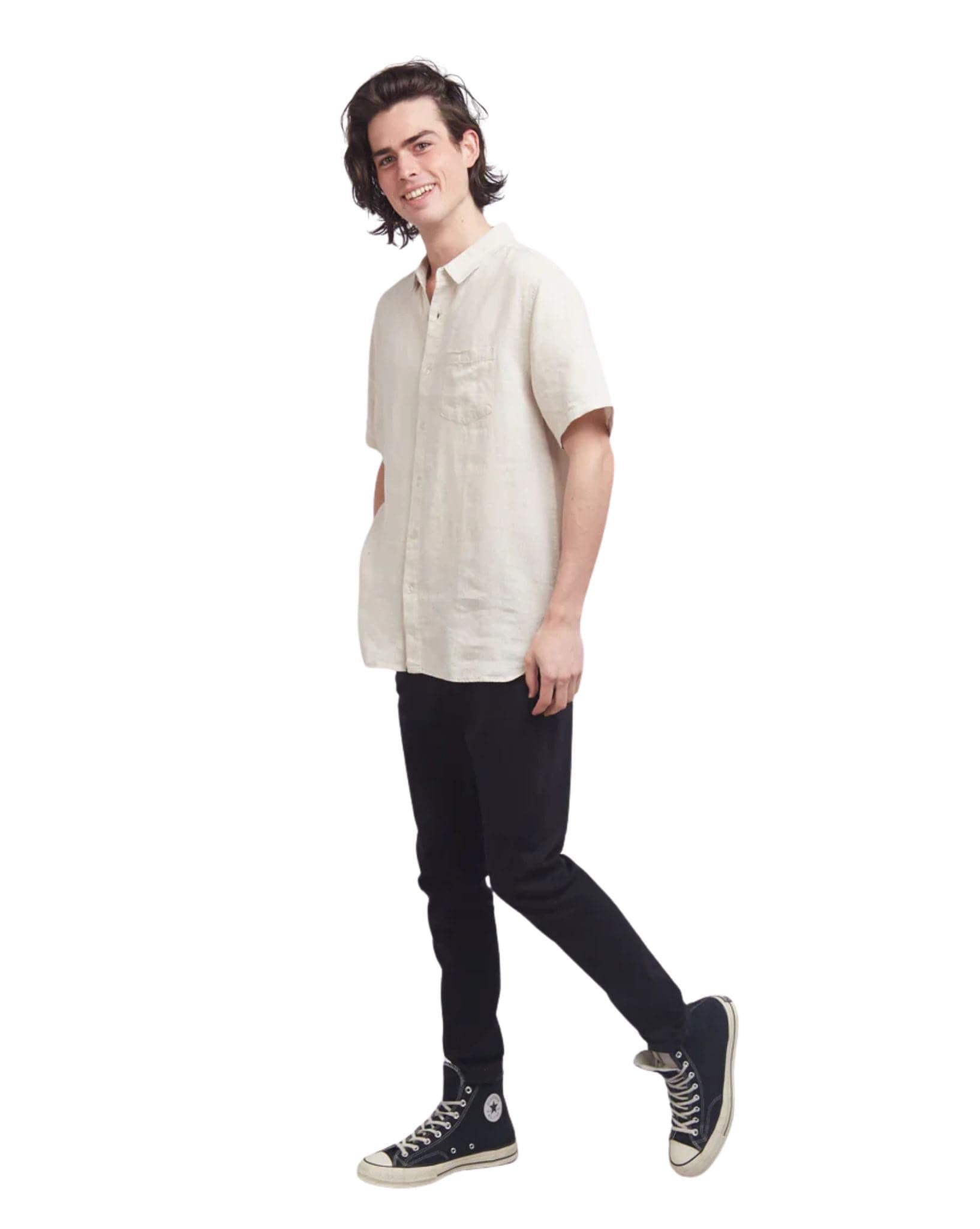Silent Theory Linen Ss Shirt