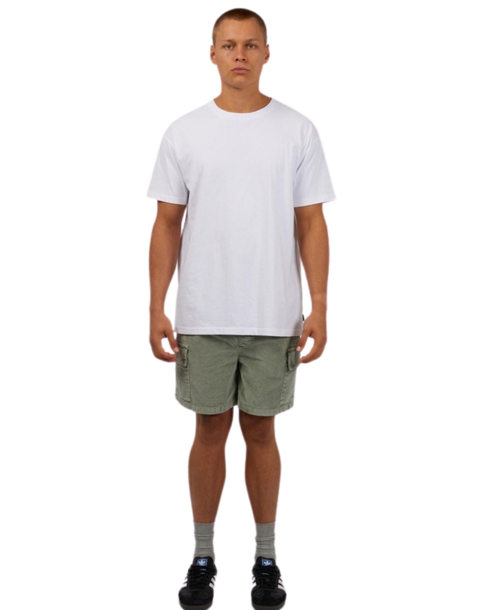 Silent Theory Mens Cargo Cord Short - Green