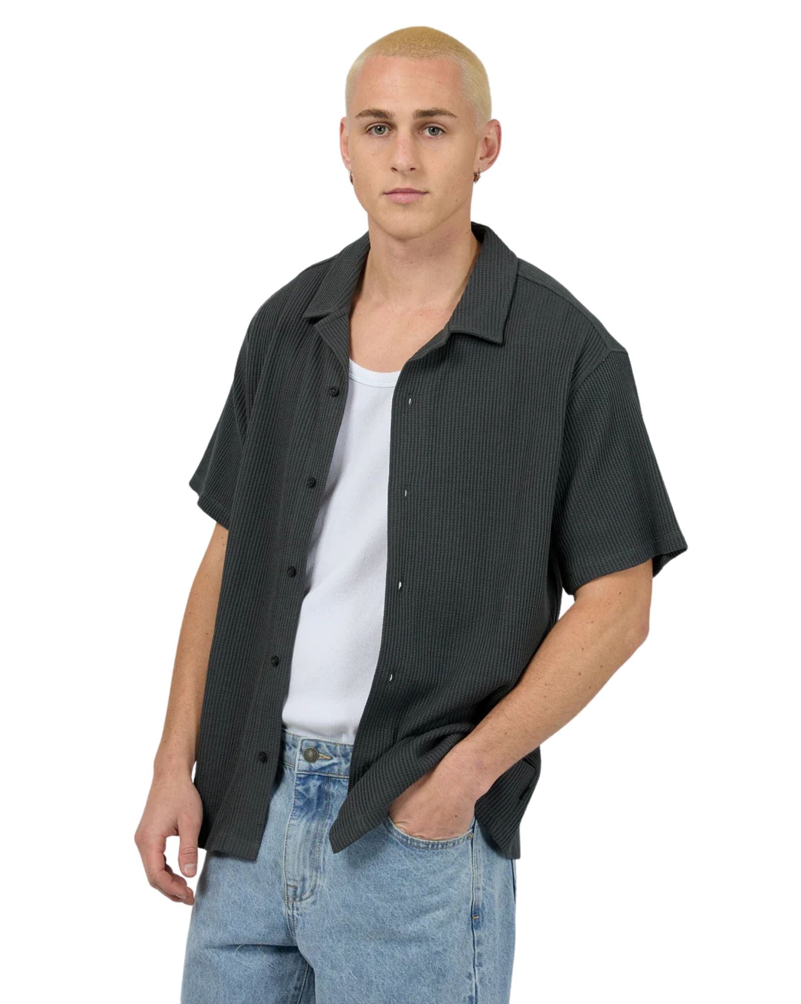 Silent Theory Mens Session Waffle SS Shirt