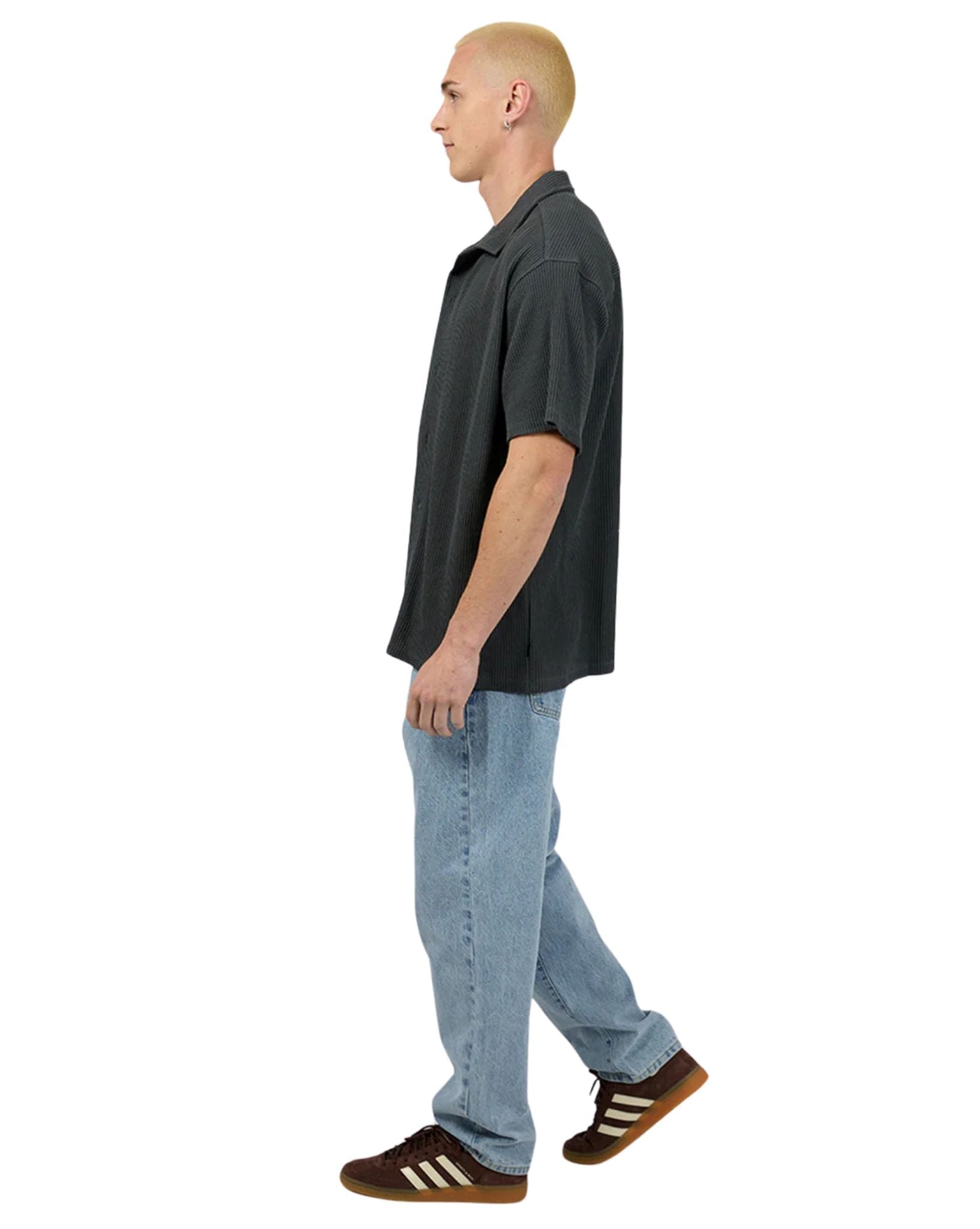 Silent Theory Mens Session Waffle SS Shirt