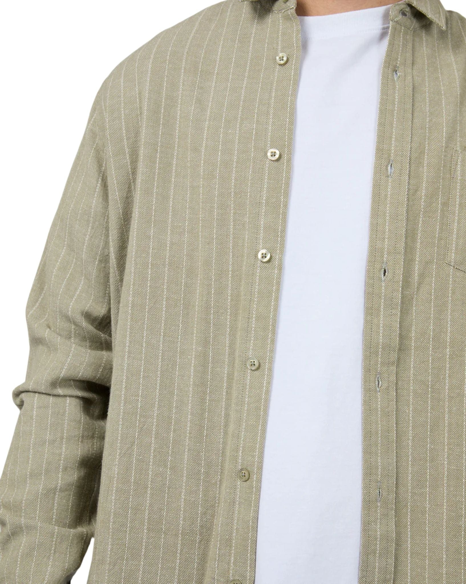 Silent Theory Mens Walker Shirt - Khaki