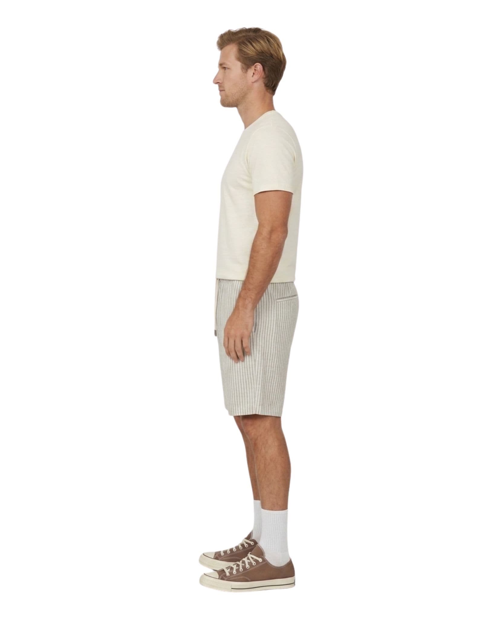 Silent Theory Stripe Linen Short