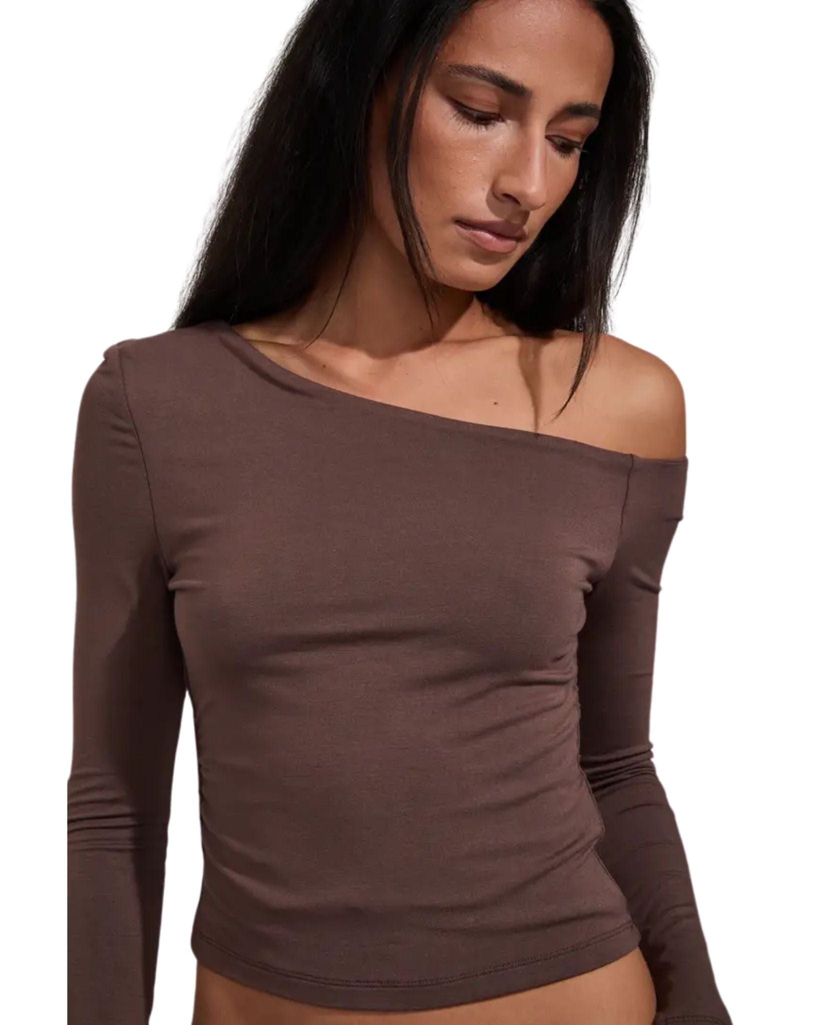 Silent Theory Womens Evie Ruched Long Sleeve