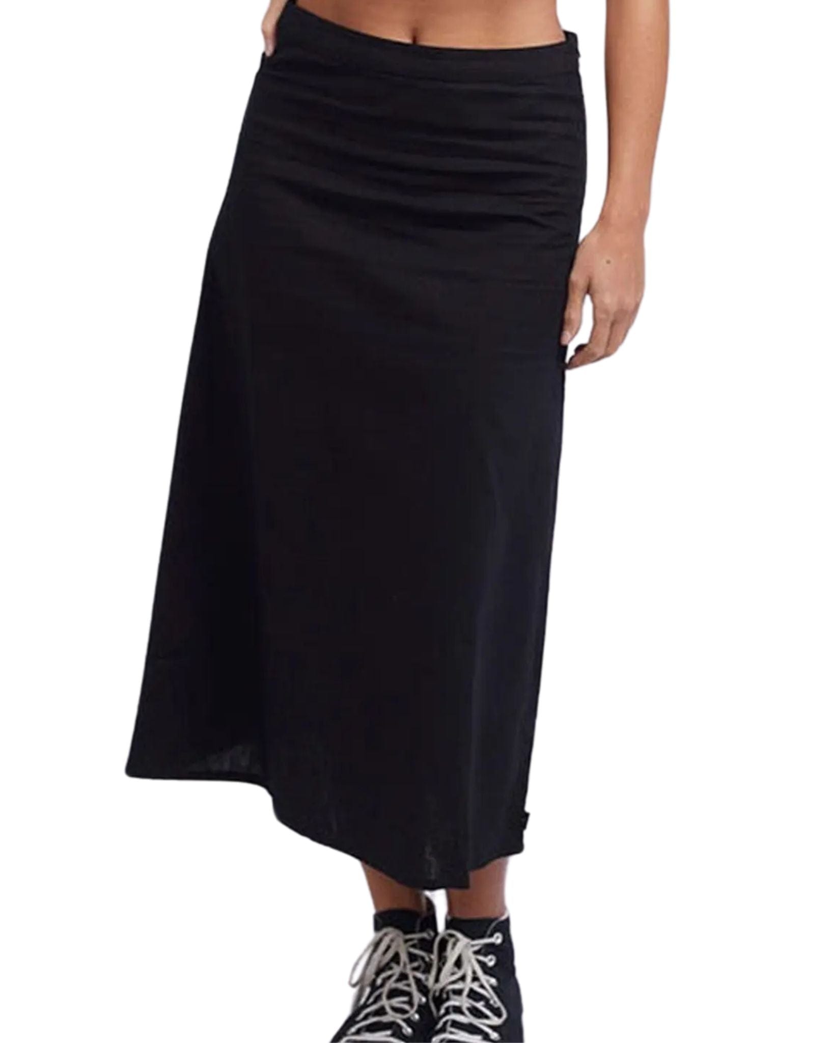 Silent Theory Womens Loren Slip Skirt - Black