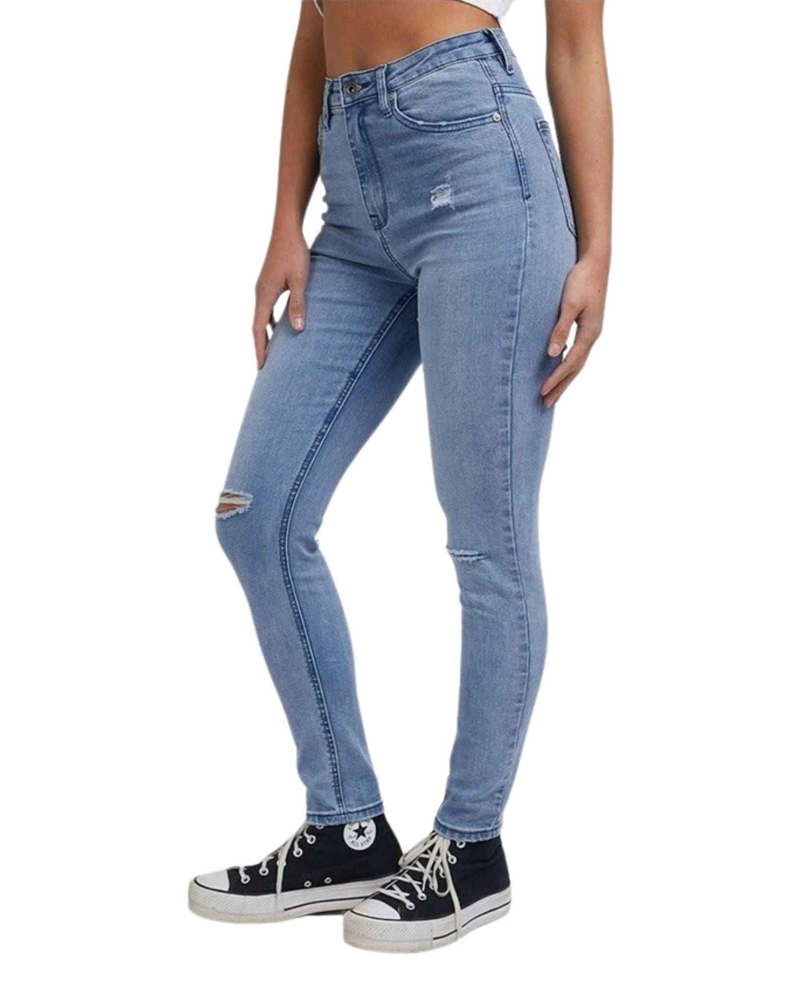 Silent Theory Womens Vice High Skinny Jean