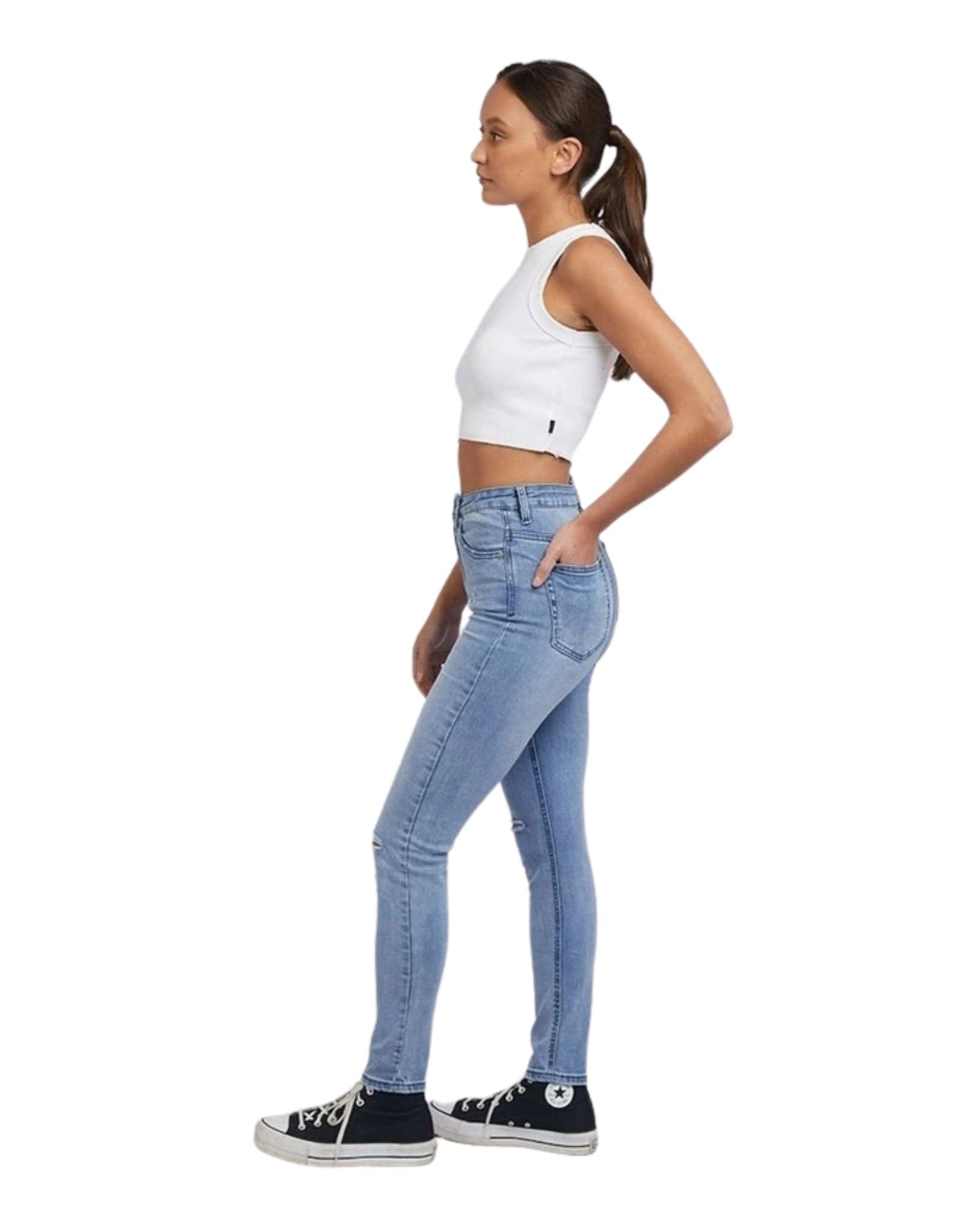 Silent Theory Womens Vice High Skinny Jean
