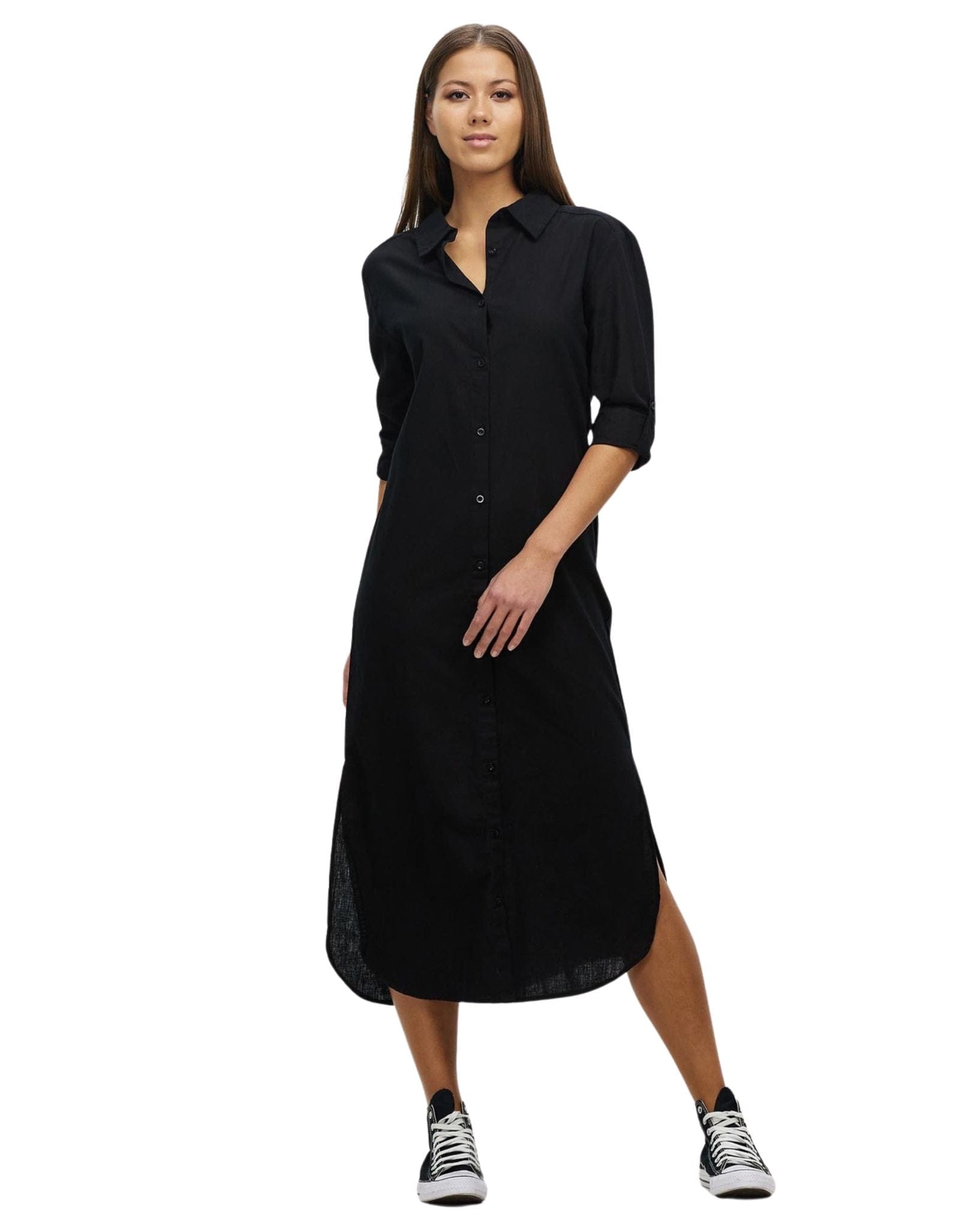 Silent Theory Womens Willow Shirt - Midi Dress