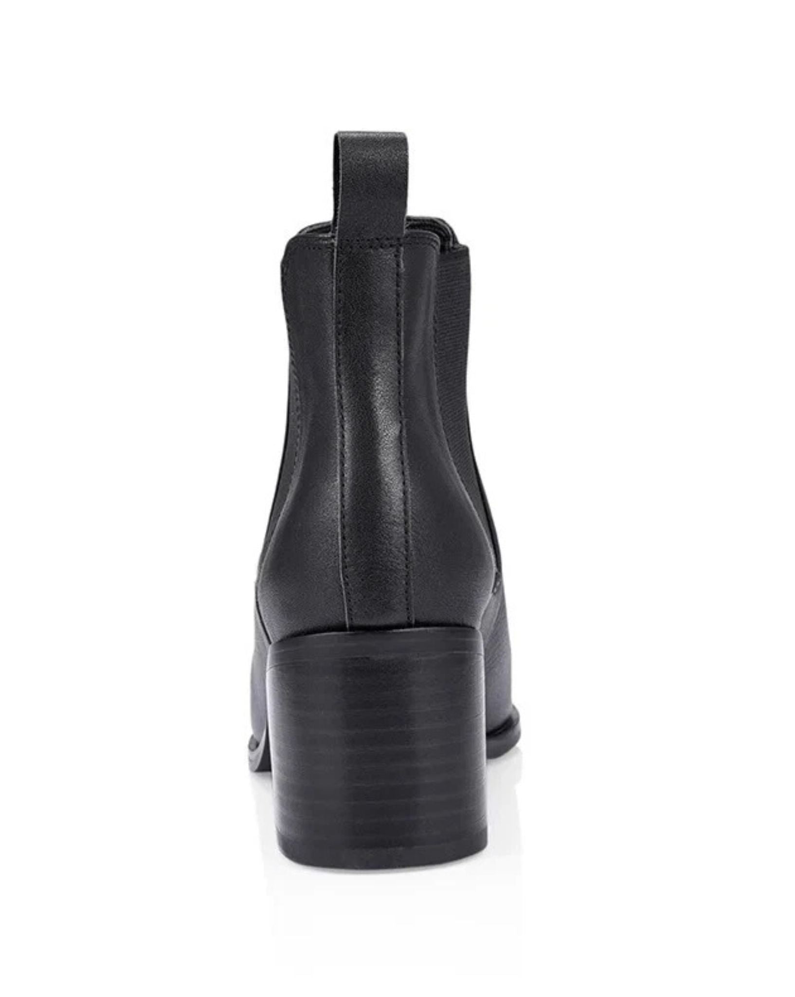 Siren Womens Leather Poker Boot - Black