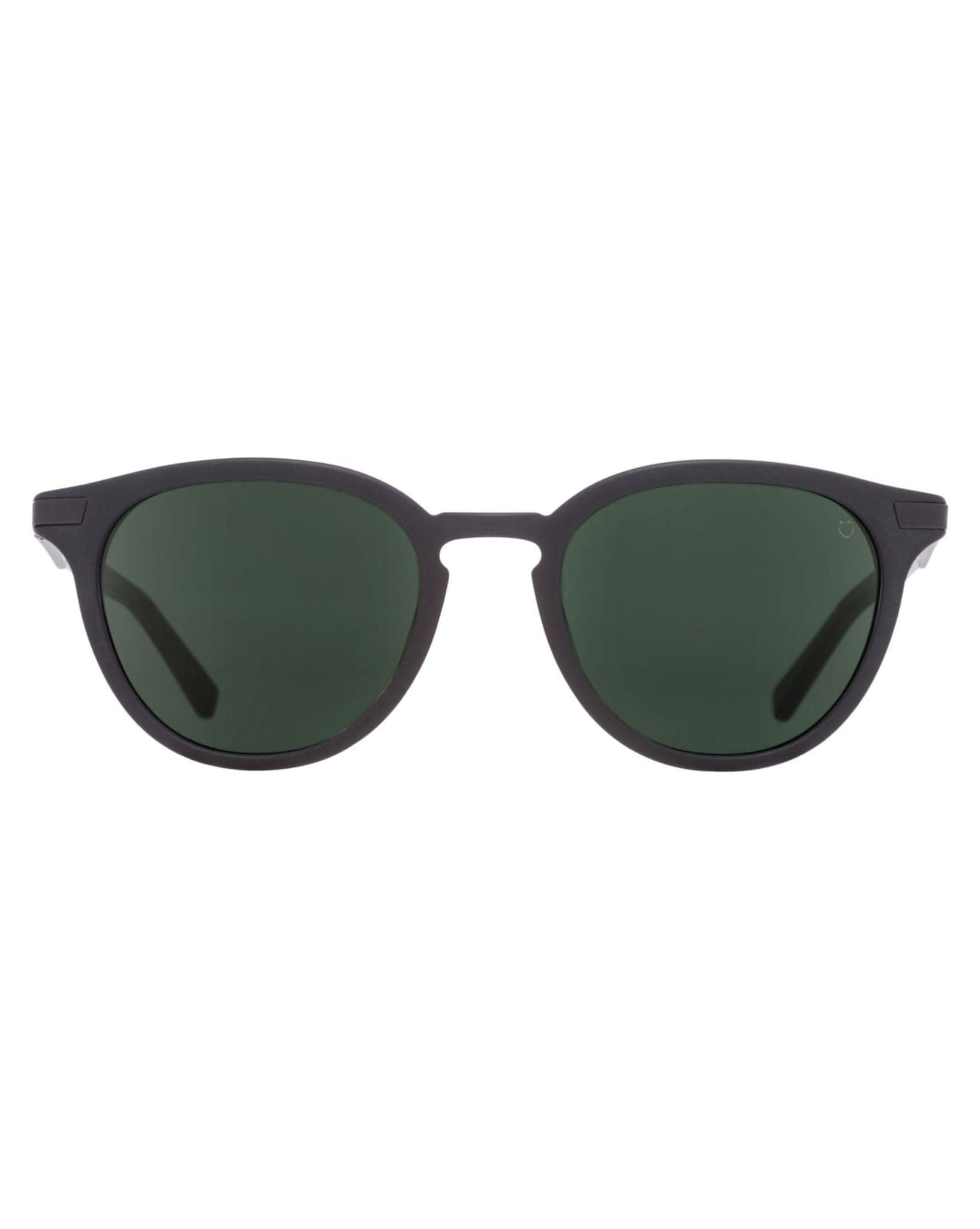 Spy Pismo Sunglasses Matte Black - Happy Gray Green
