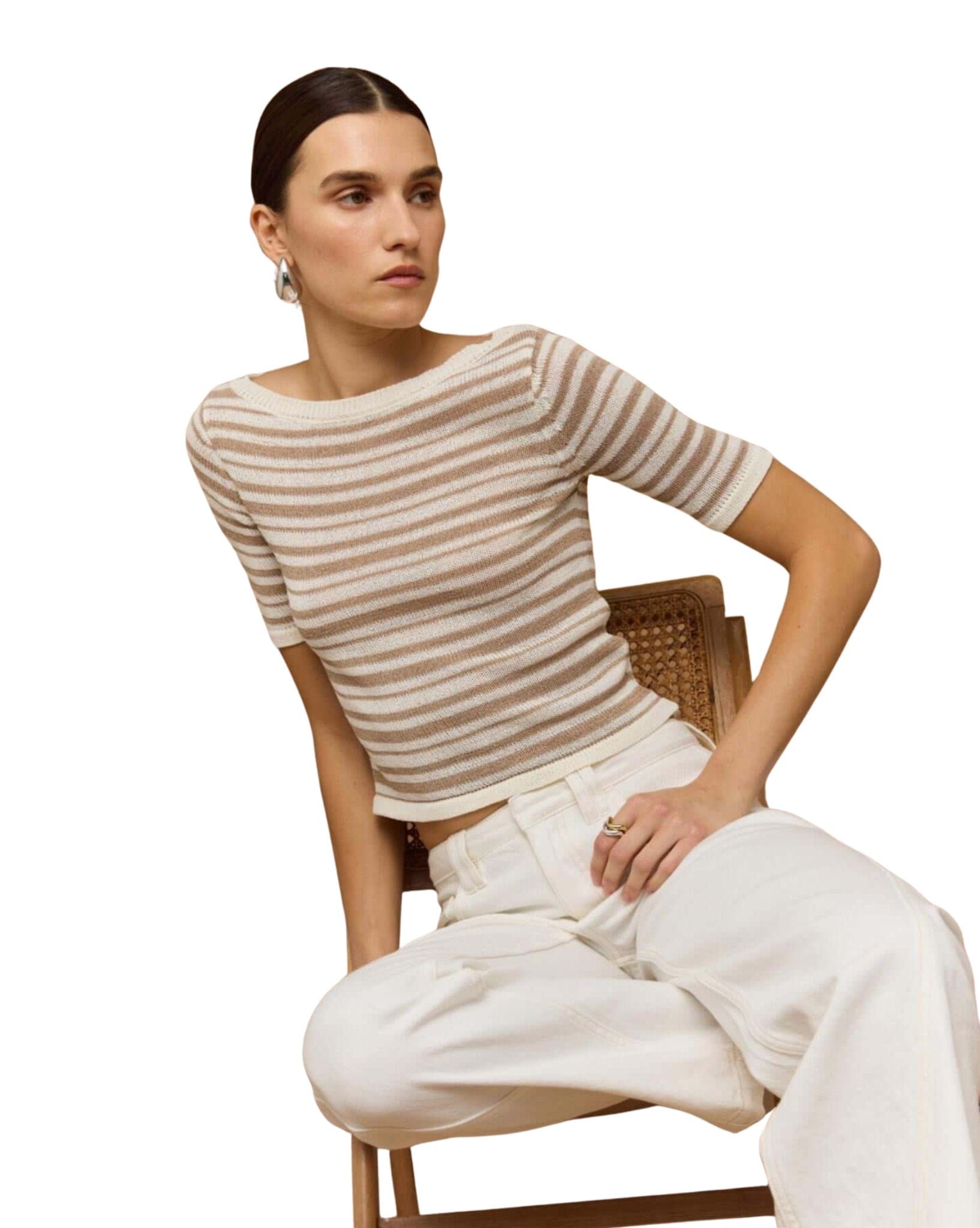 Staple the label Echo Stripe Knit Tee