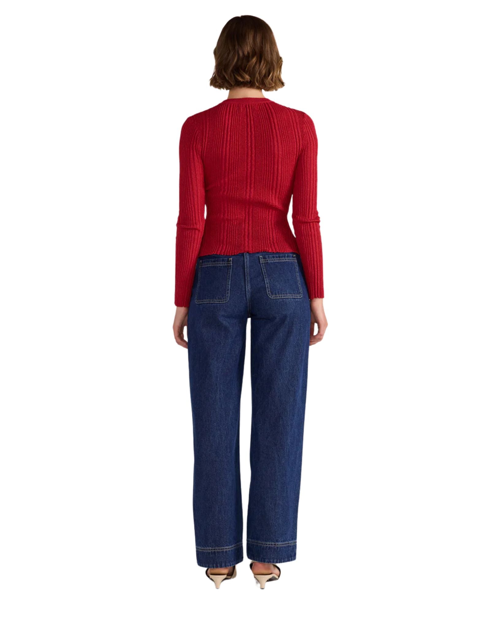 Staple the label Luna Ribbed Knit Top