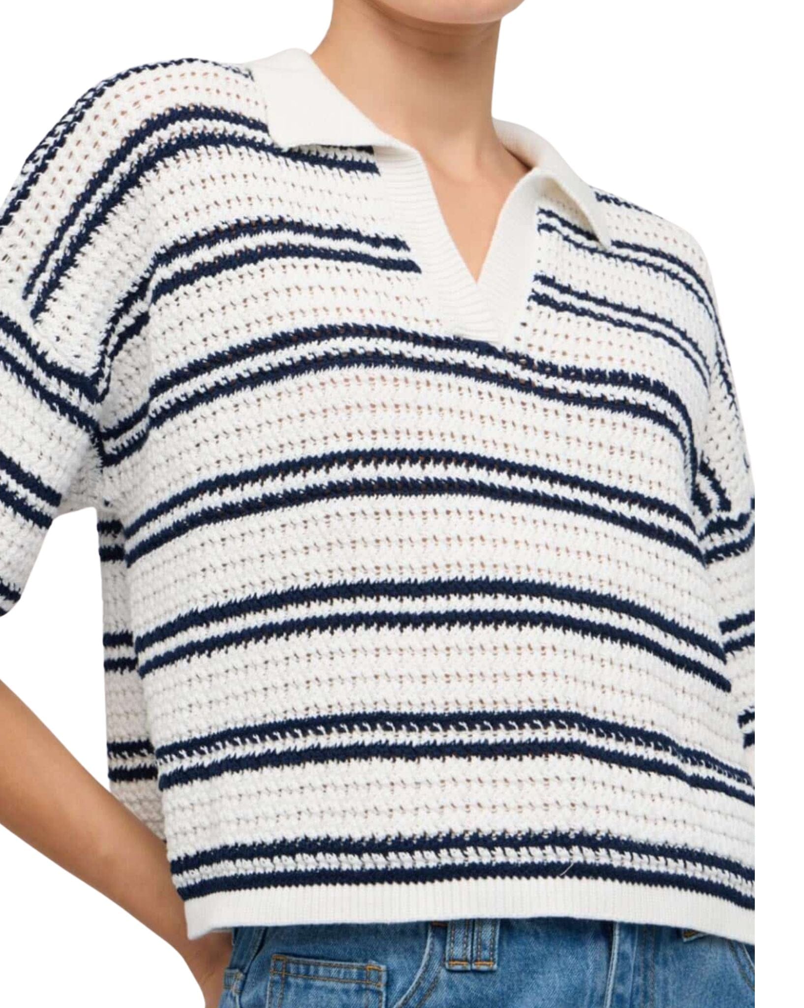 Staple the label Solstice Knit Polo Top