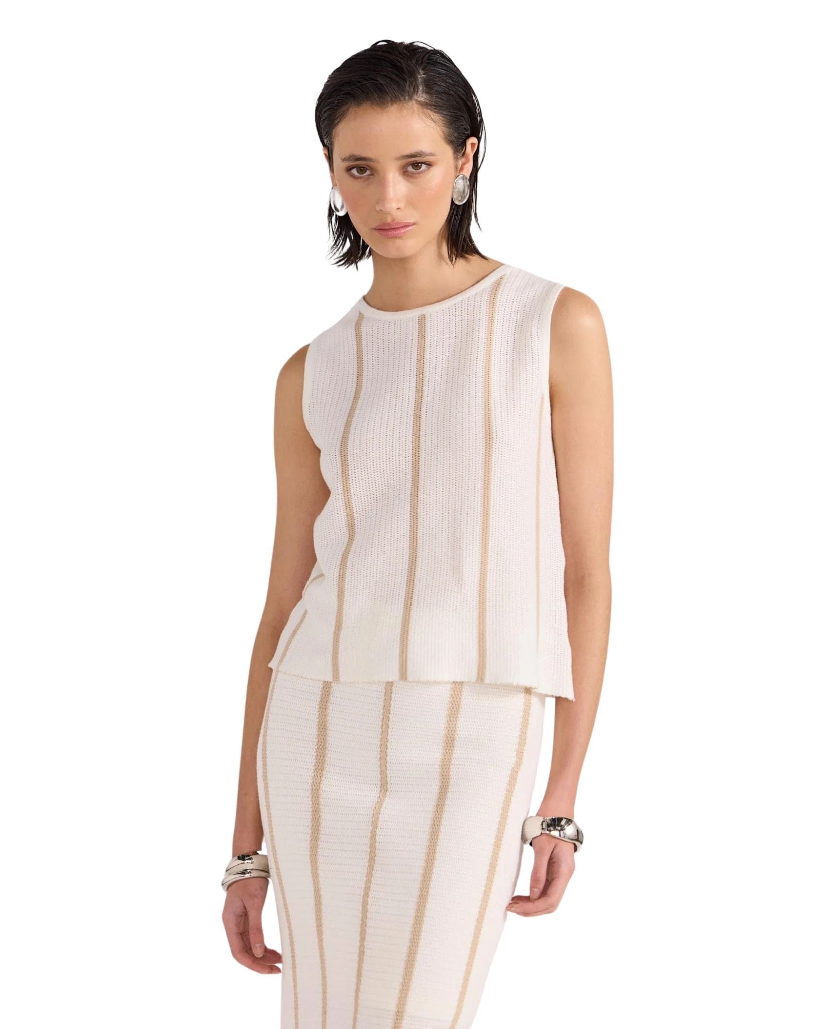 Staple the label Womens Allegra Knit Midi Skirt
