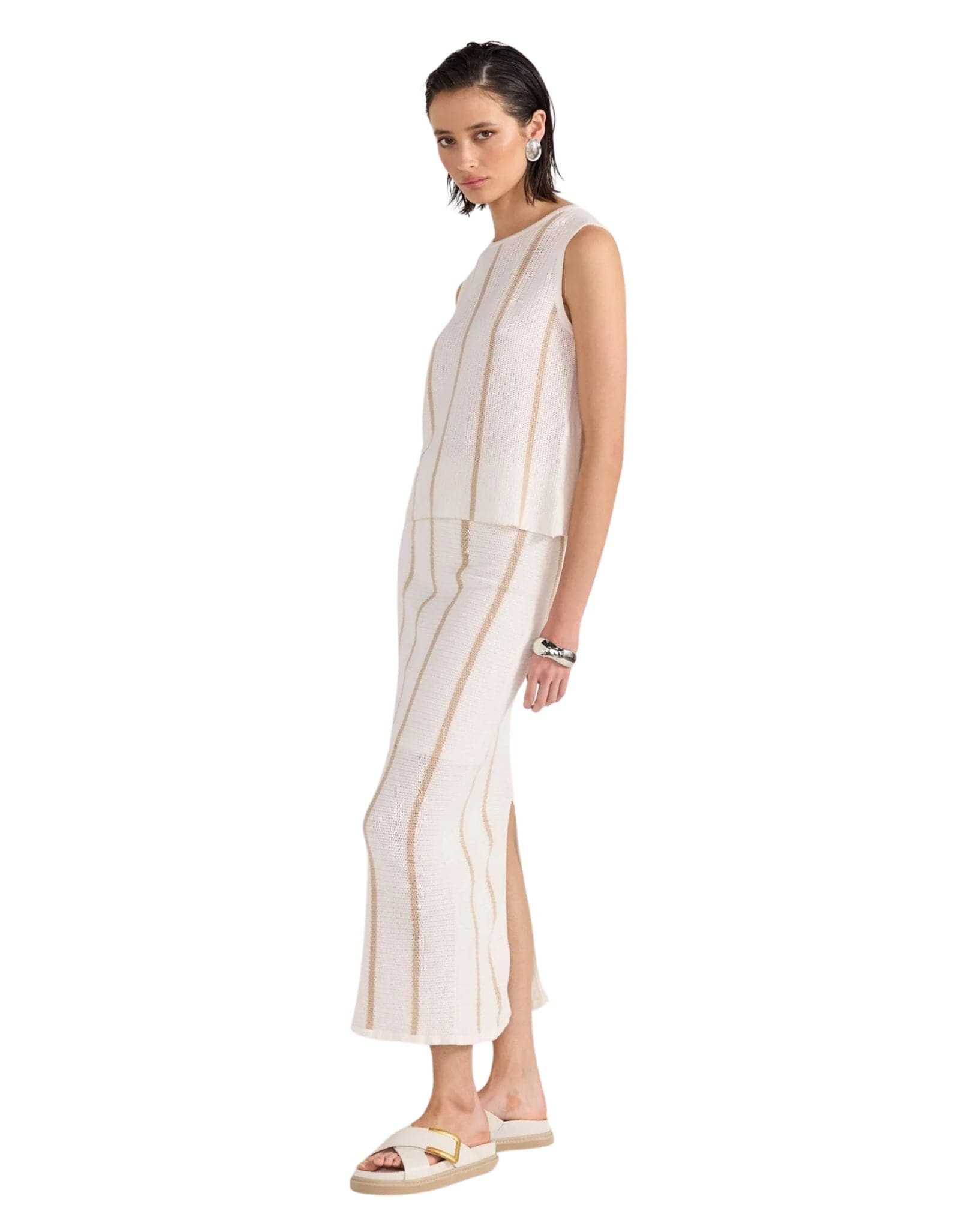 Staple the label Womens Allegra Knit Midi Skirt