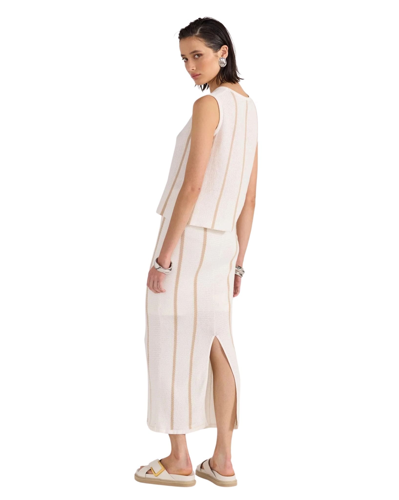 Staple the label Womens Allegra Knit Midi Skirt