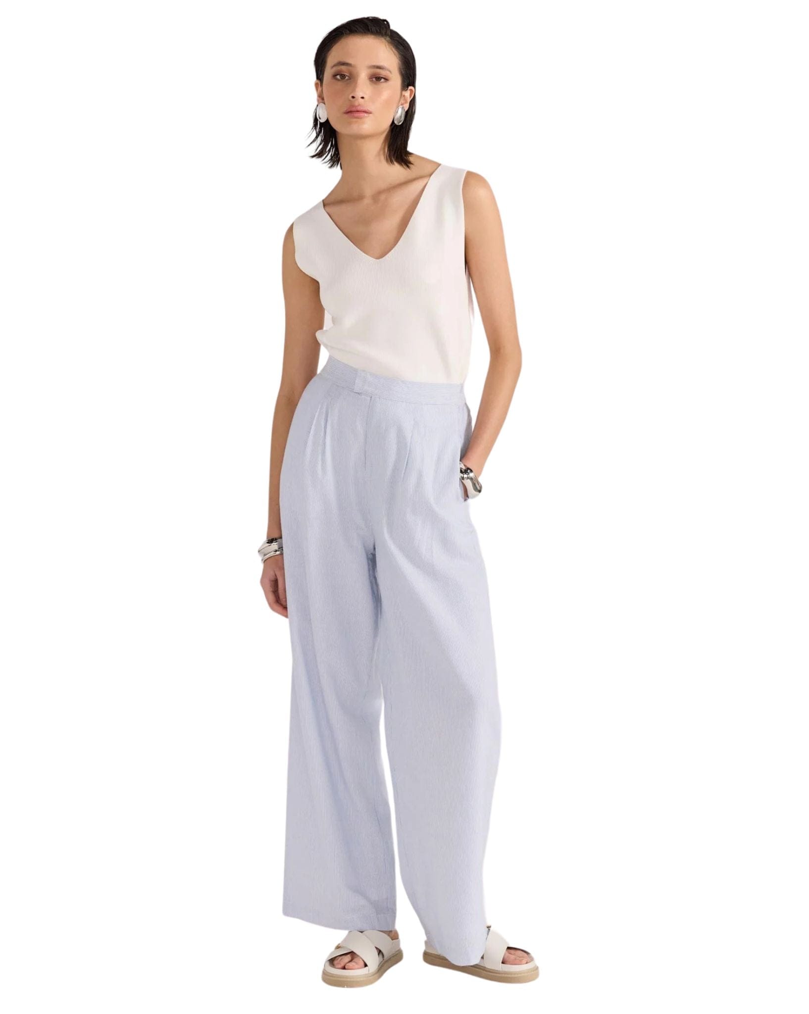 Staple the label Womens Danica Wide Leg Pants