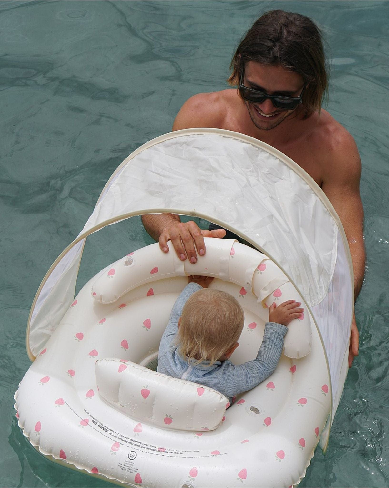 SunnyLife Interactive Baby Float Strawberry Sunshine Pink