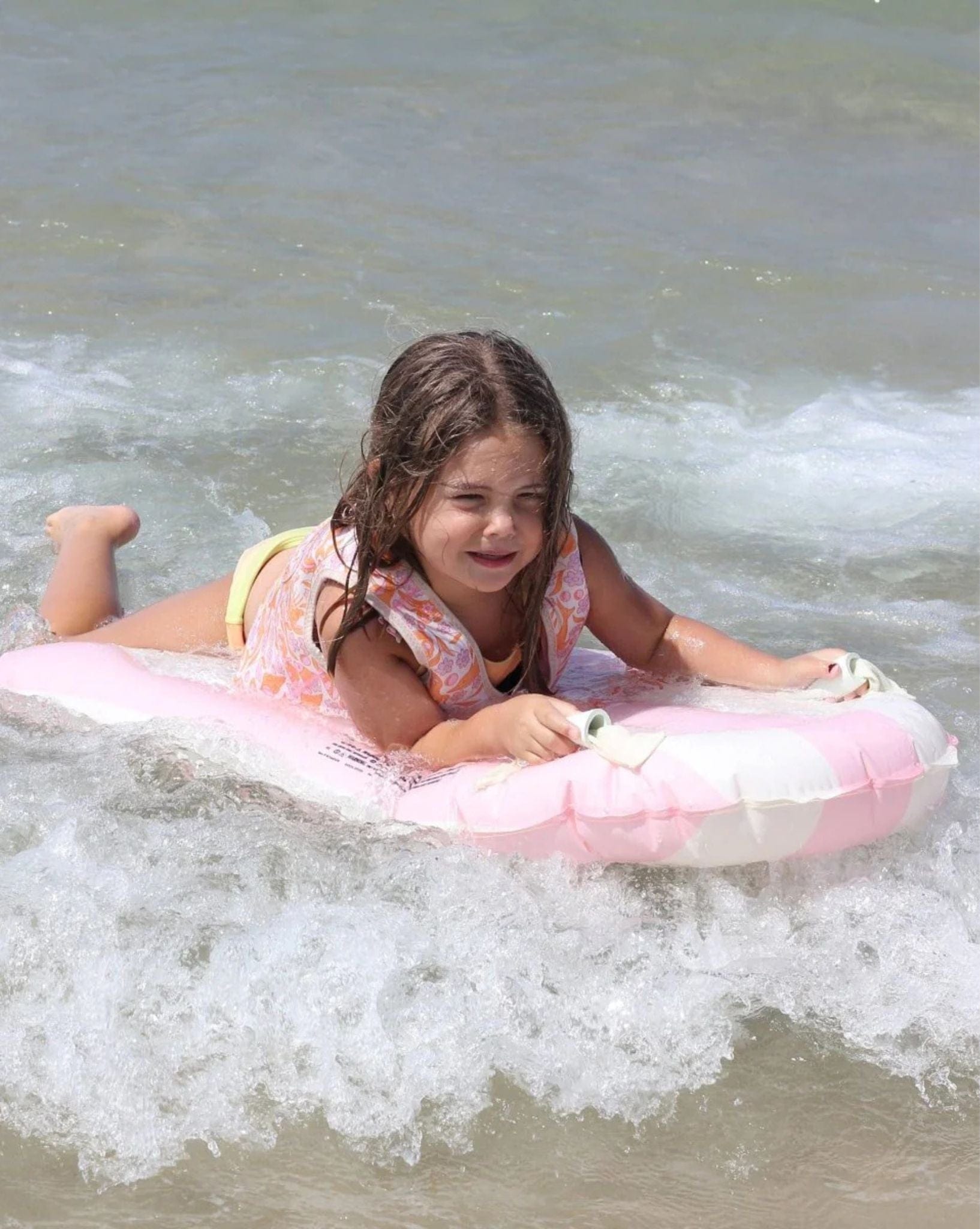 SunnyLife Kids Surf Mat Dolphin Surf Co Pink Stripe