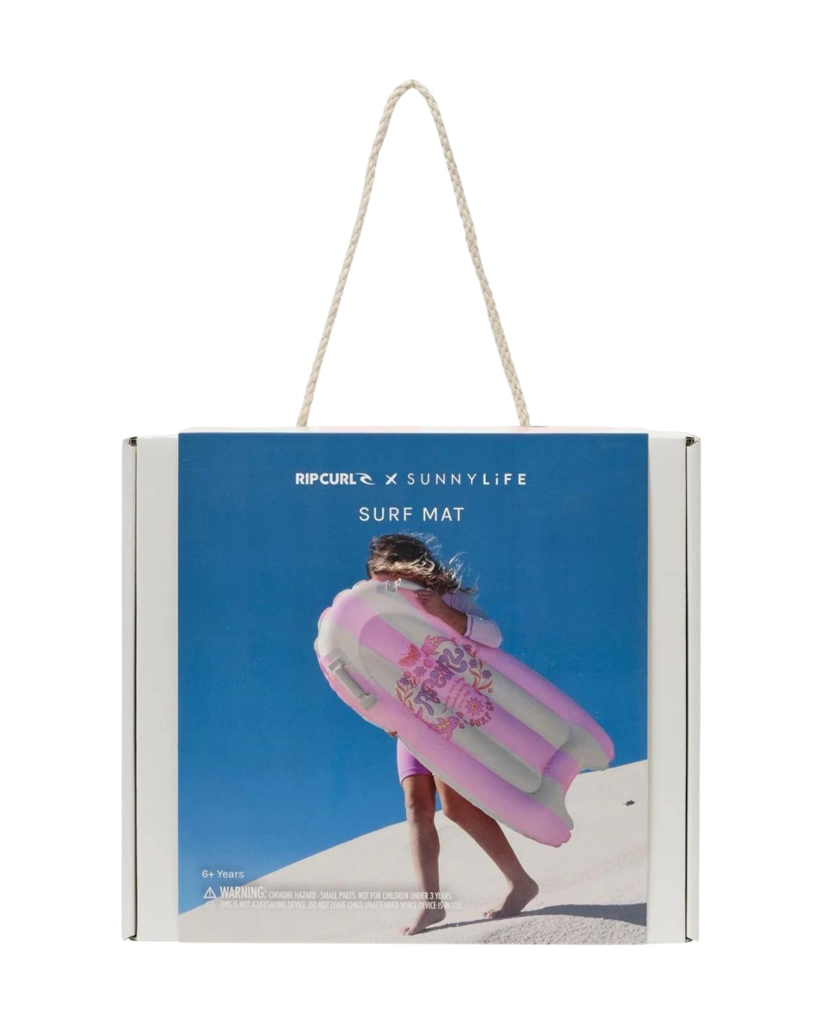 SunnyLife Kids Surf Mat Dolphin Surf Co Pink Stripe