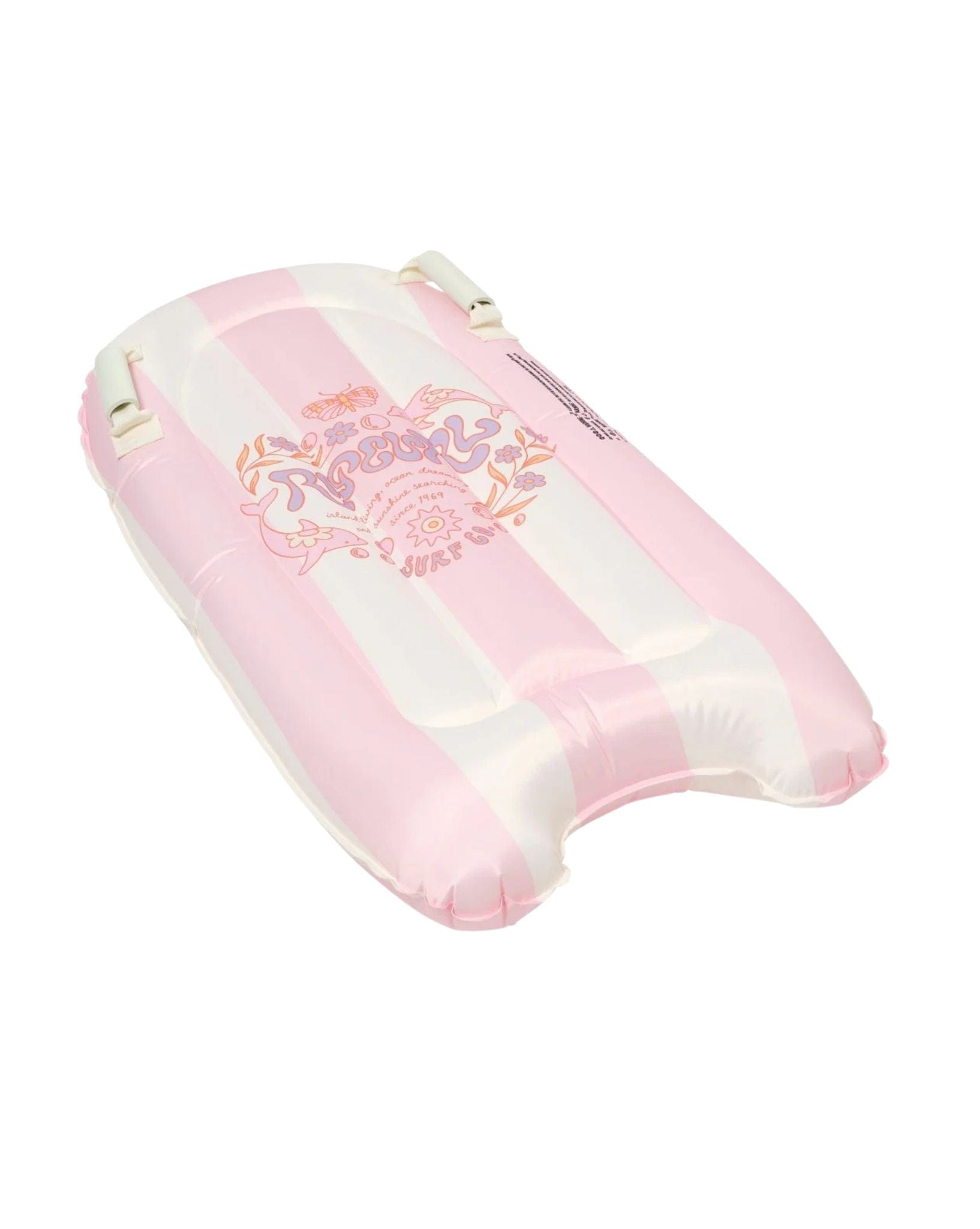 SunnyLife Kids Surf Mat Dolphin Surf Co Pink Stripe