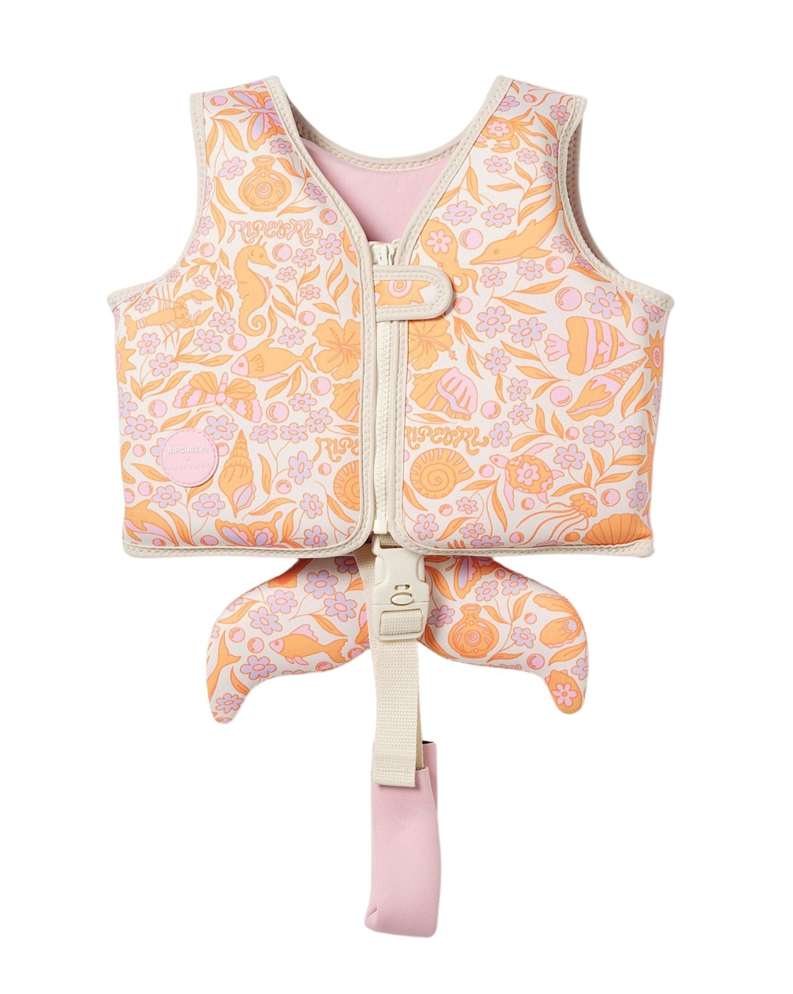 SunnyLife Kids Swim Vest 1-2 Ocean Magic Pink 3D