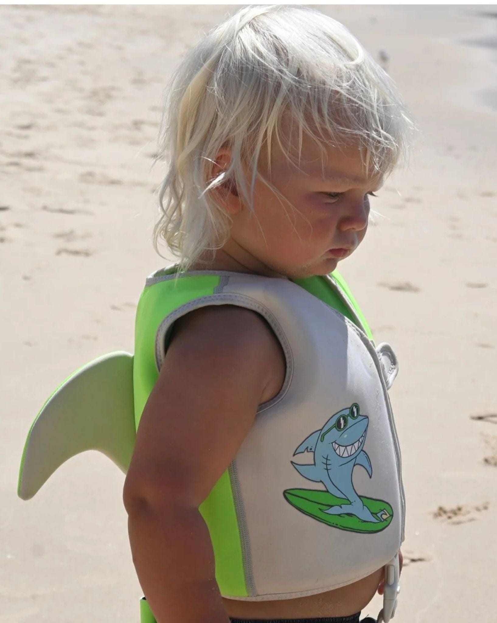 SunnyLife Kids Swim Vest 1-2 Shred Shark