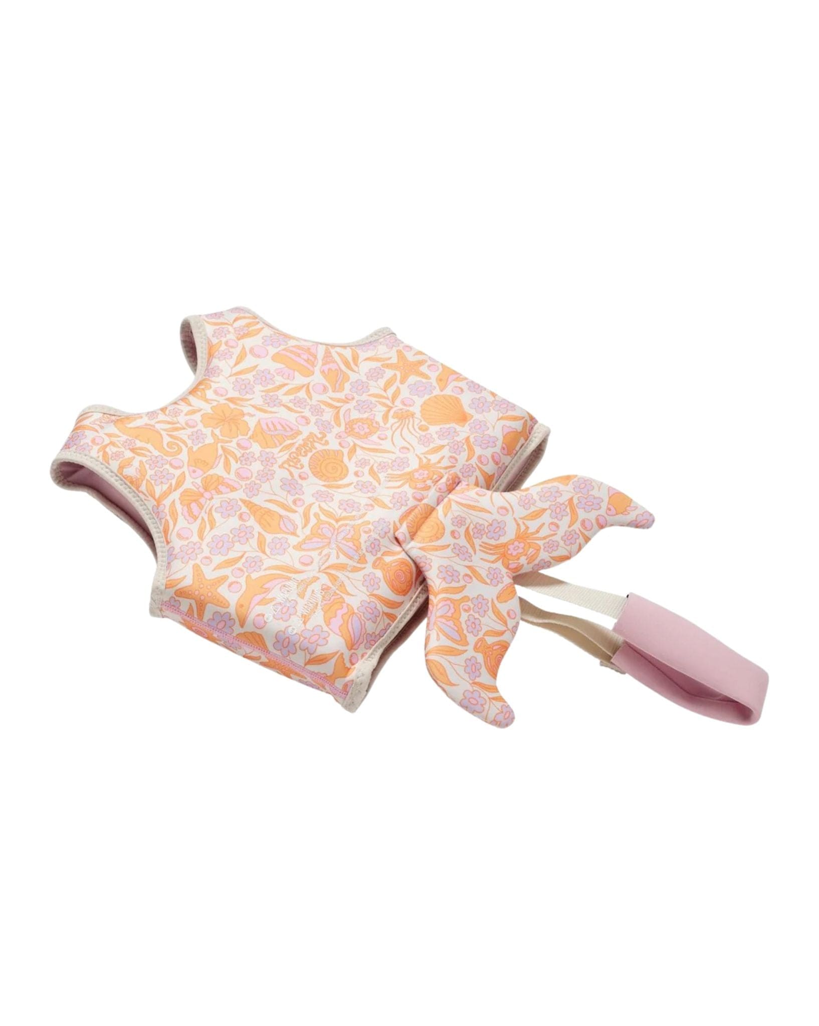 SunnyLife Kids Swim Vest 2-3 Ocean Magic Pink 3D