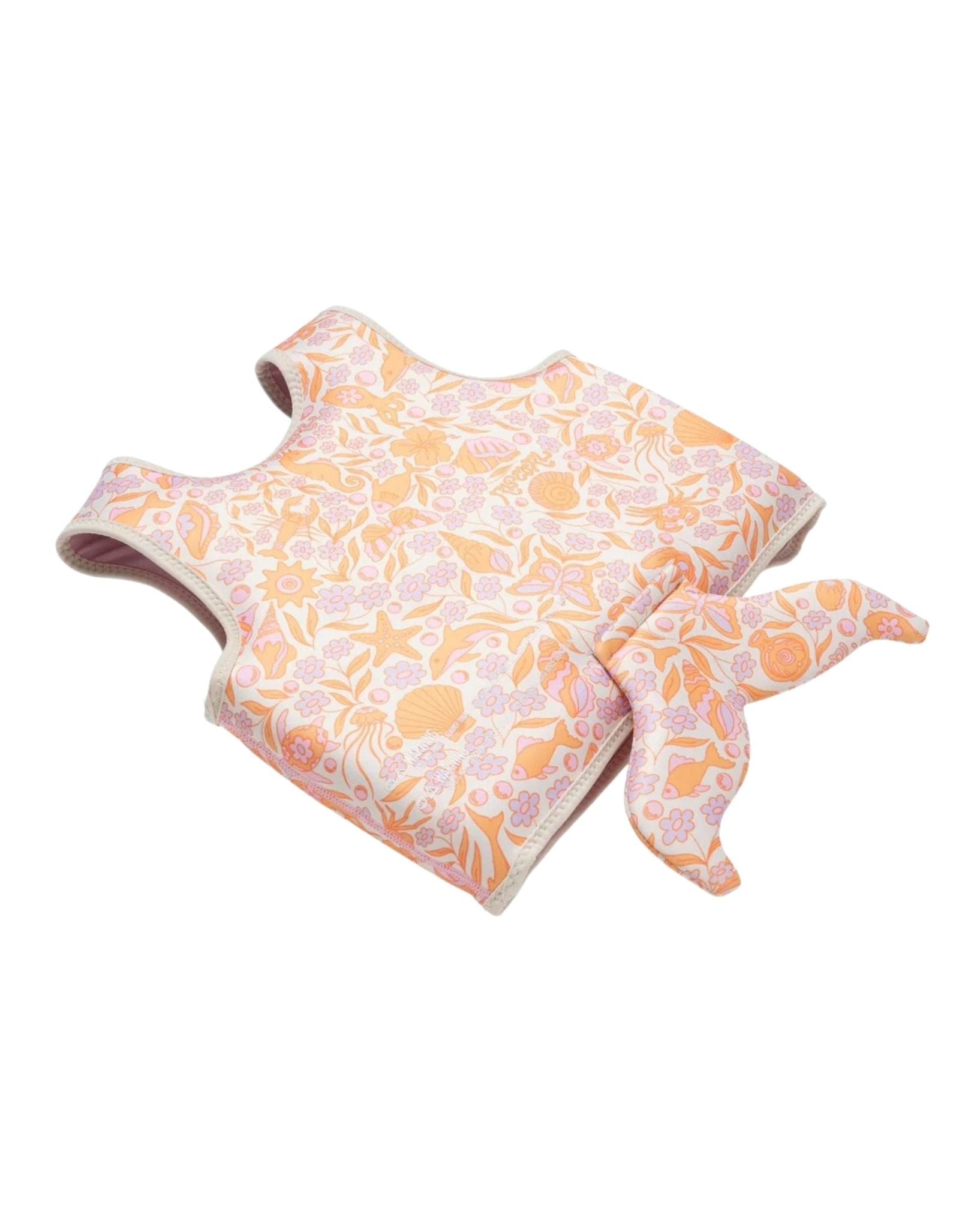 SunnyLife Kids Swim Vest 3-6 Ocean Magic Pink 3D