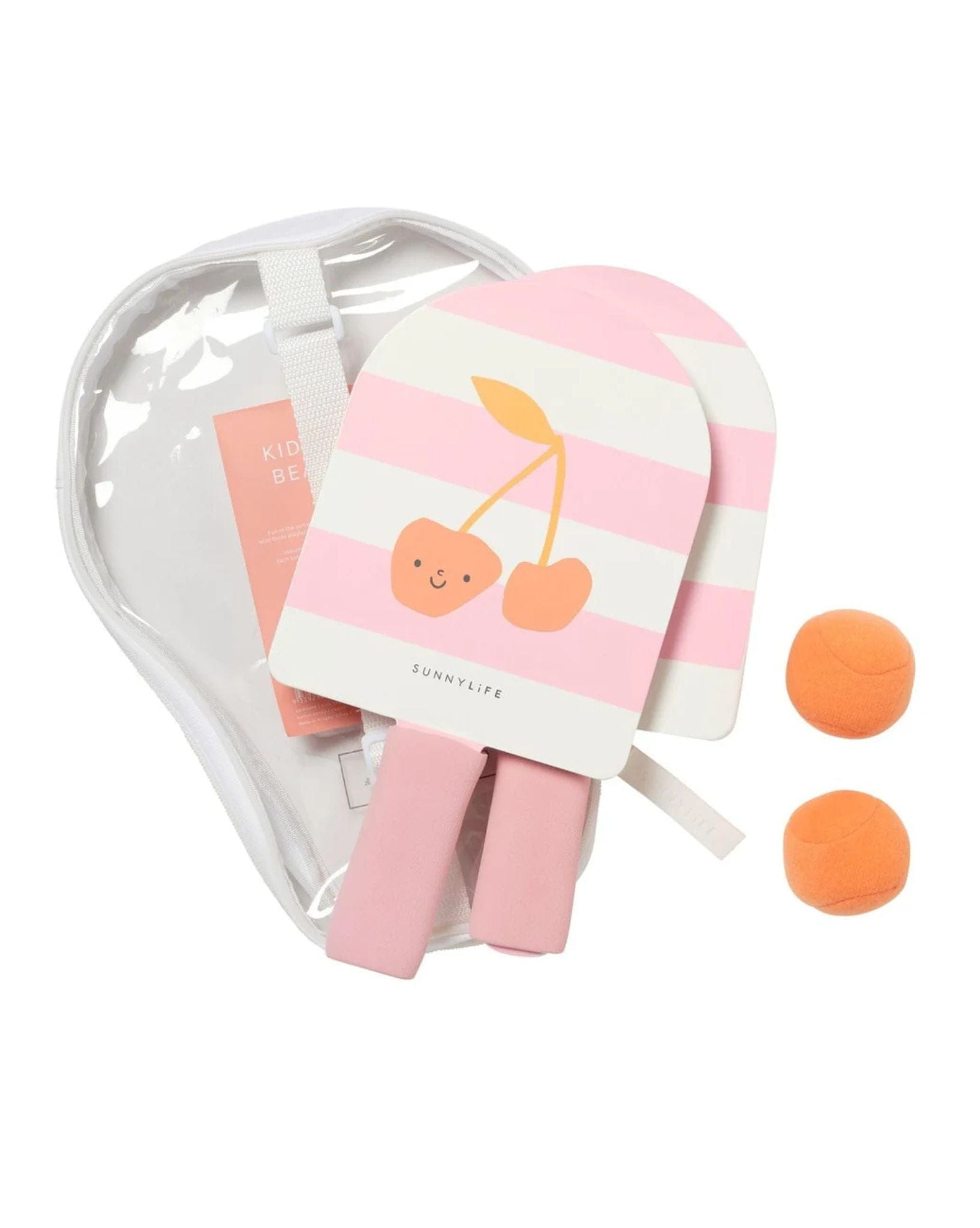 SunnyLife Kids Velcro Beach Bats Cotton Candy Cherry