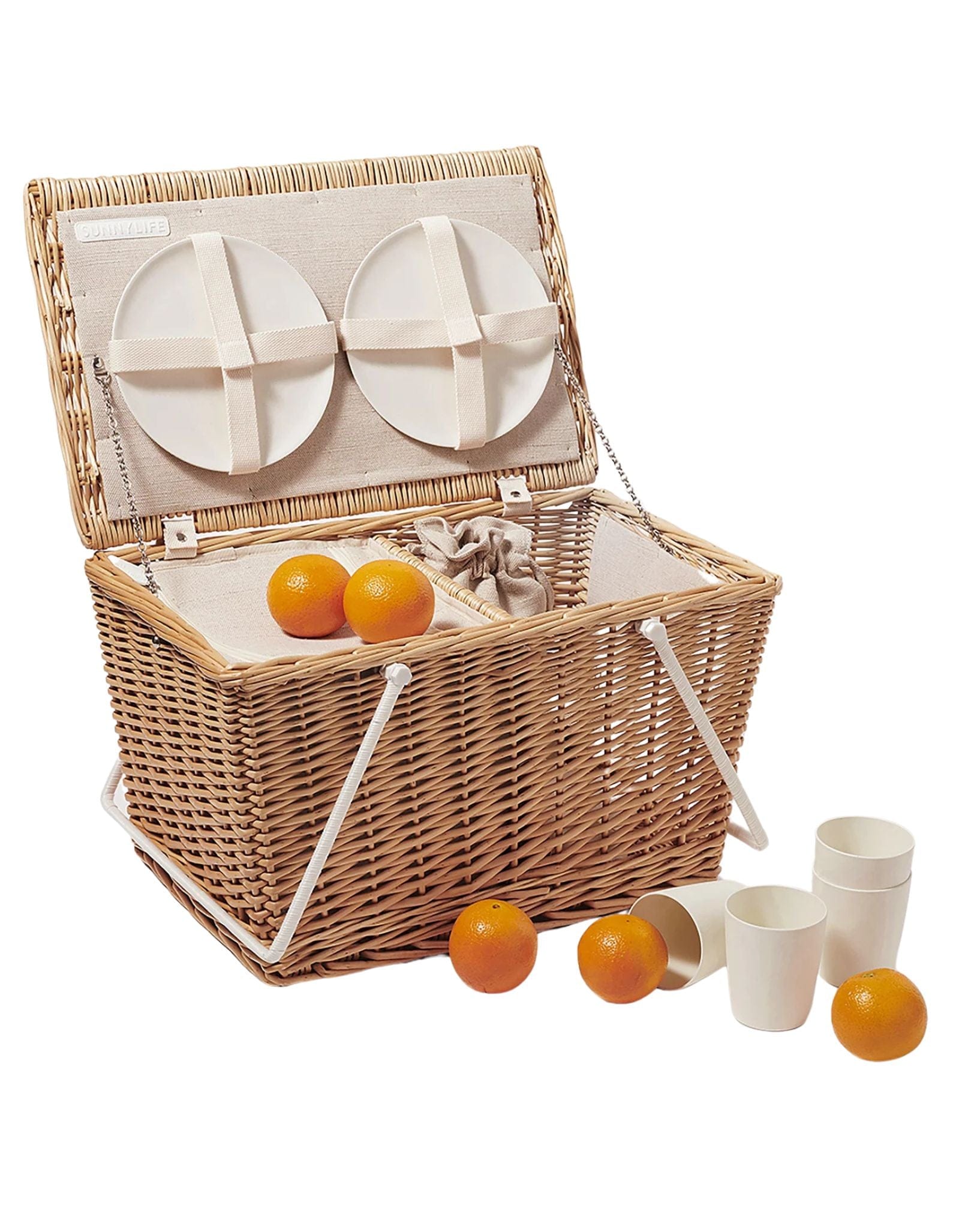 SunnyLife Large Picnic Cooler Basket Natural