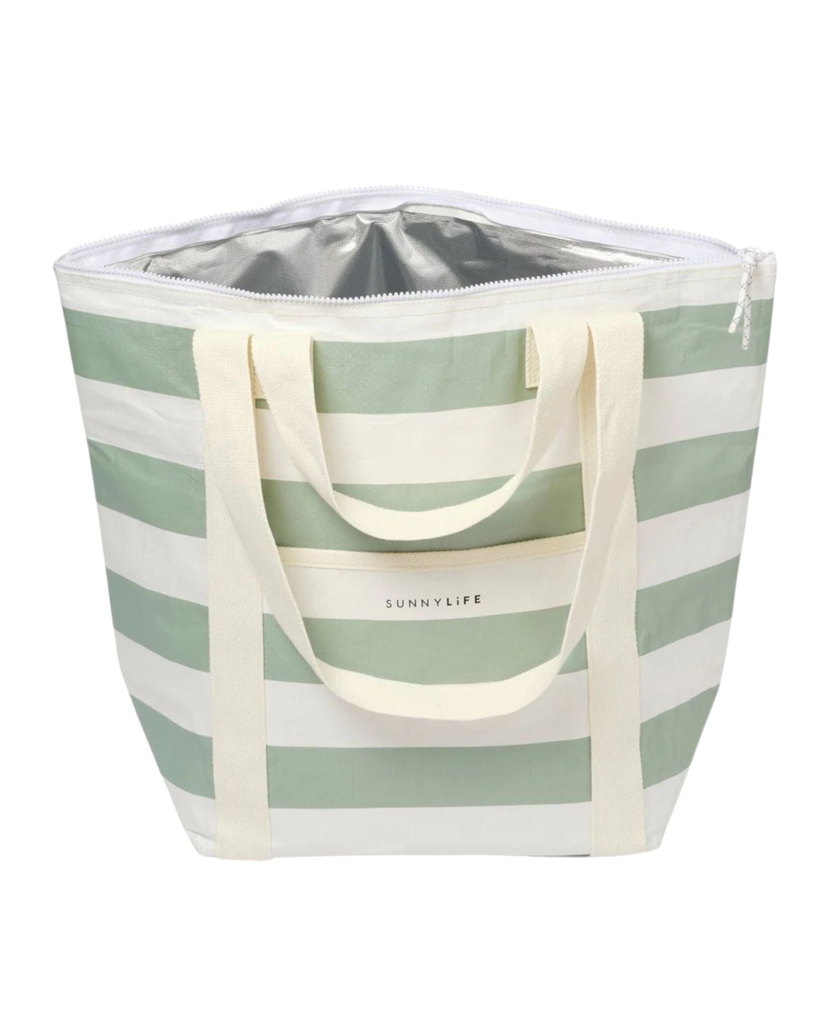 SunnyLife Light Cooler Tote La Palma Sage Stripe
