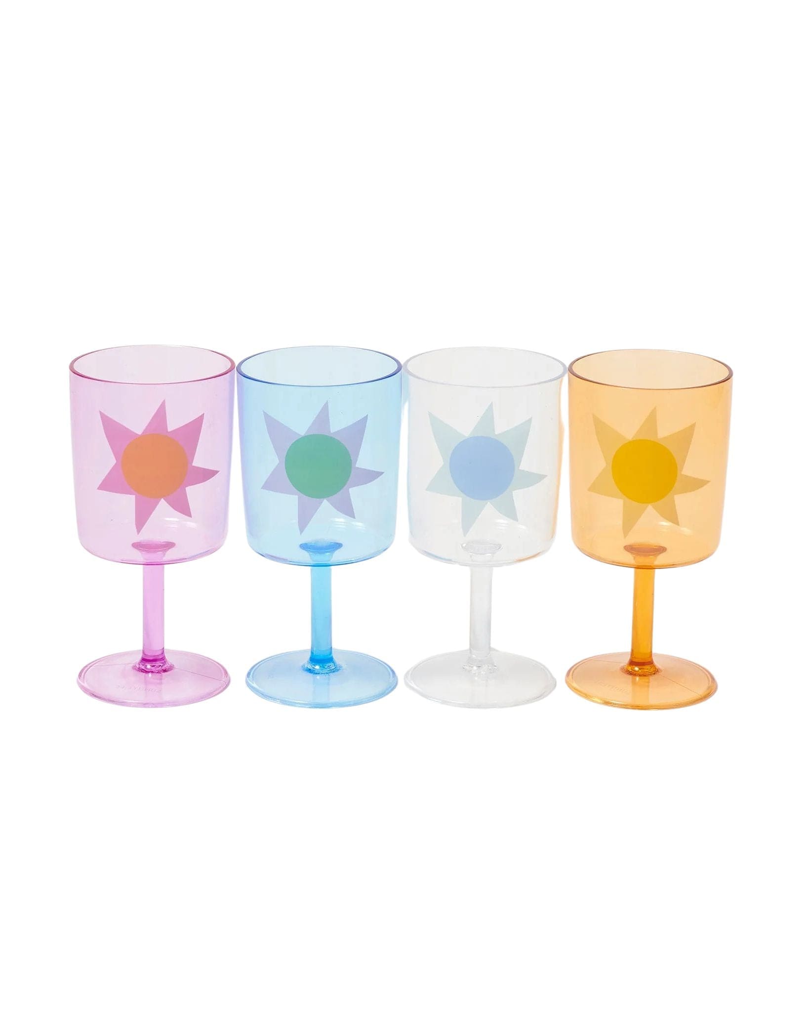 SunnyLife Poolside Wine Glass Utopia Set of 4