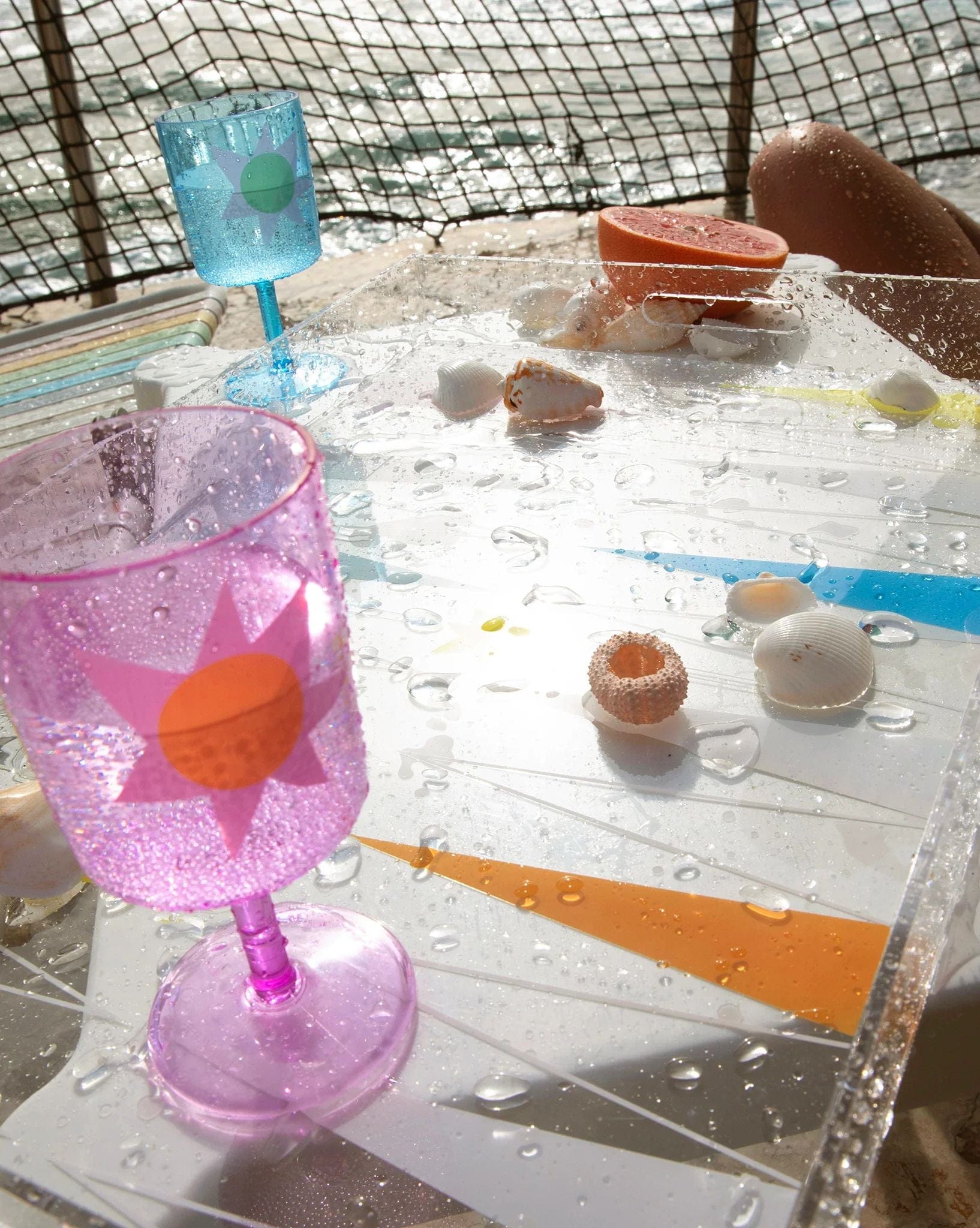 SunnyLife Poolside Wine Glass Utopia Set of 4