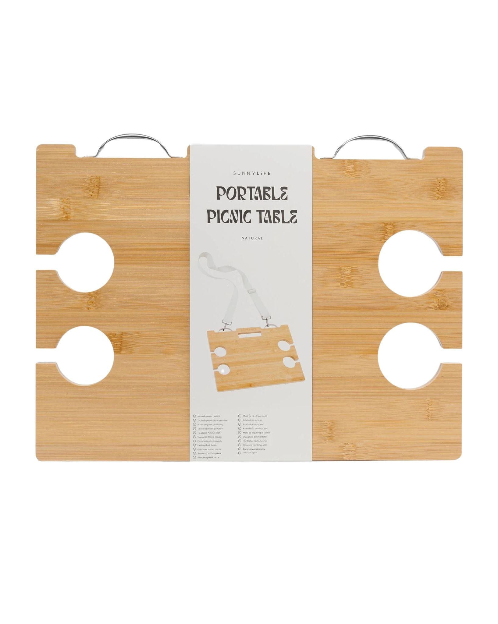 SunnyLife Portable Picnic Table Le Weekend Natural