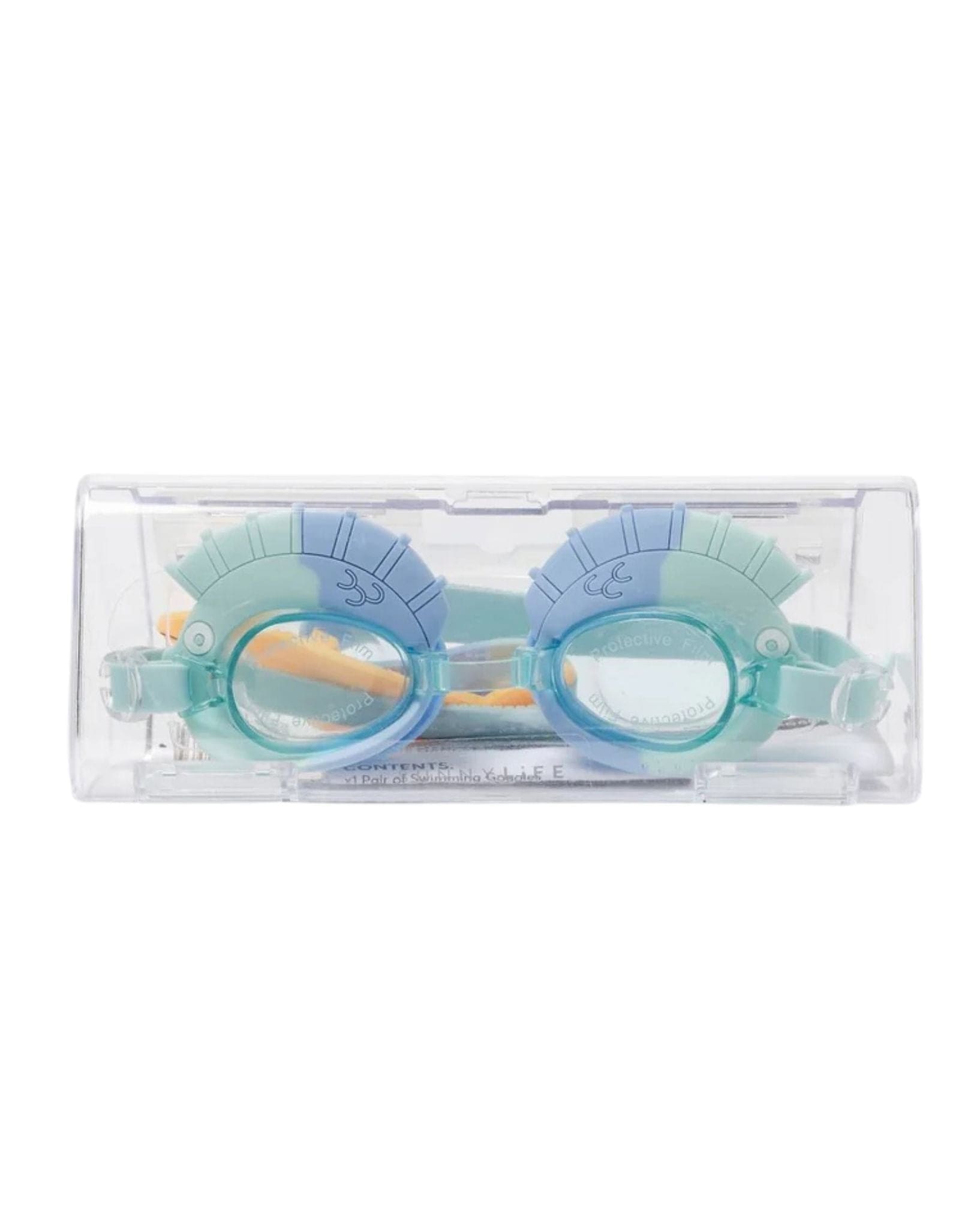 SunnyLife Salty The Shark Mini Swim Goggles Aqua