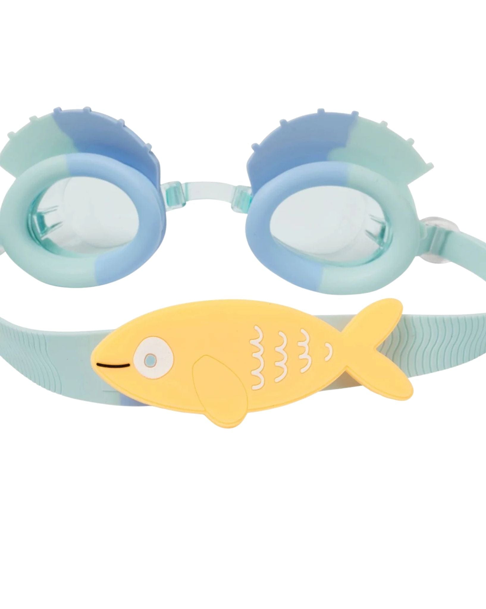 SunnyLife Salty The Shark Mini Swim Goggles Aqua