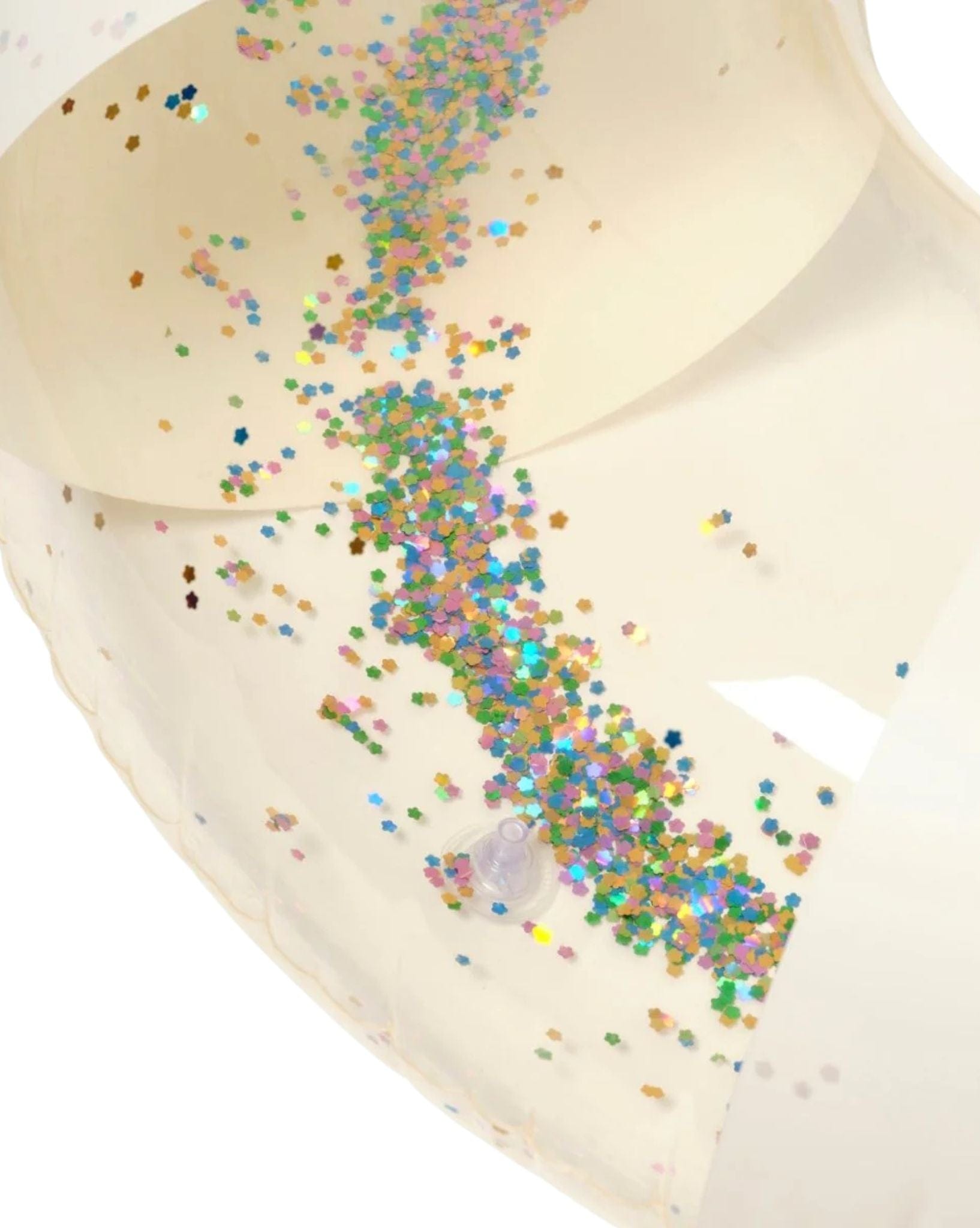 SunnyLife Tube Pool Ring Cotton Candy Stripe Cream