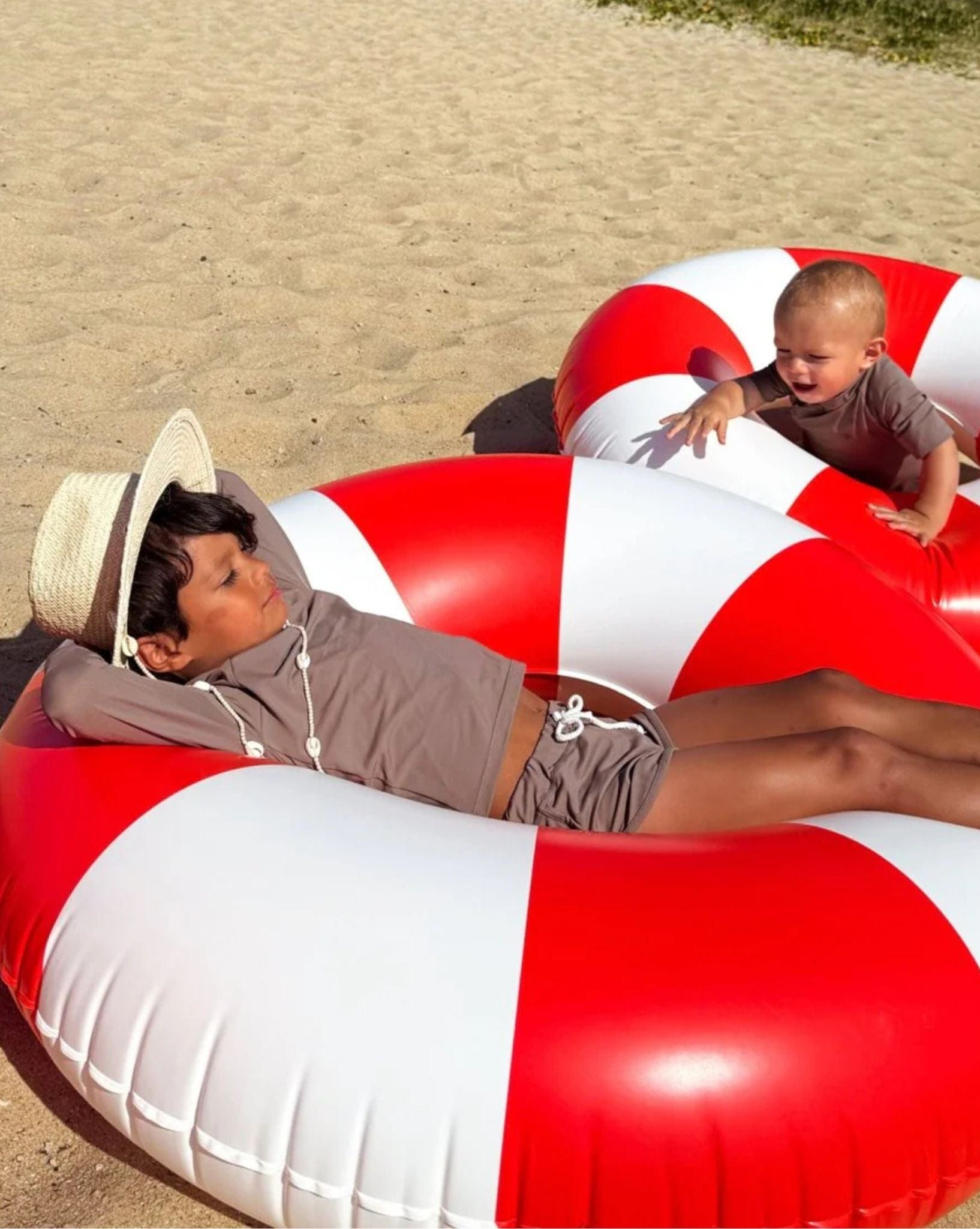 SunnyLife Tube Pool Ring Tomato Red