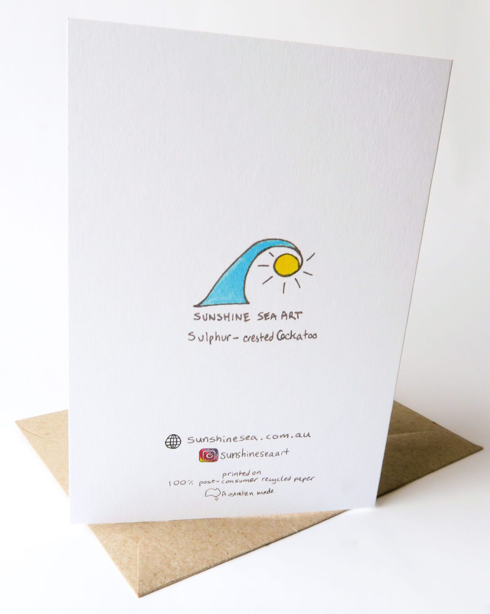 Sunshine Sea Art Magpie Card
