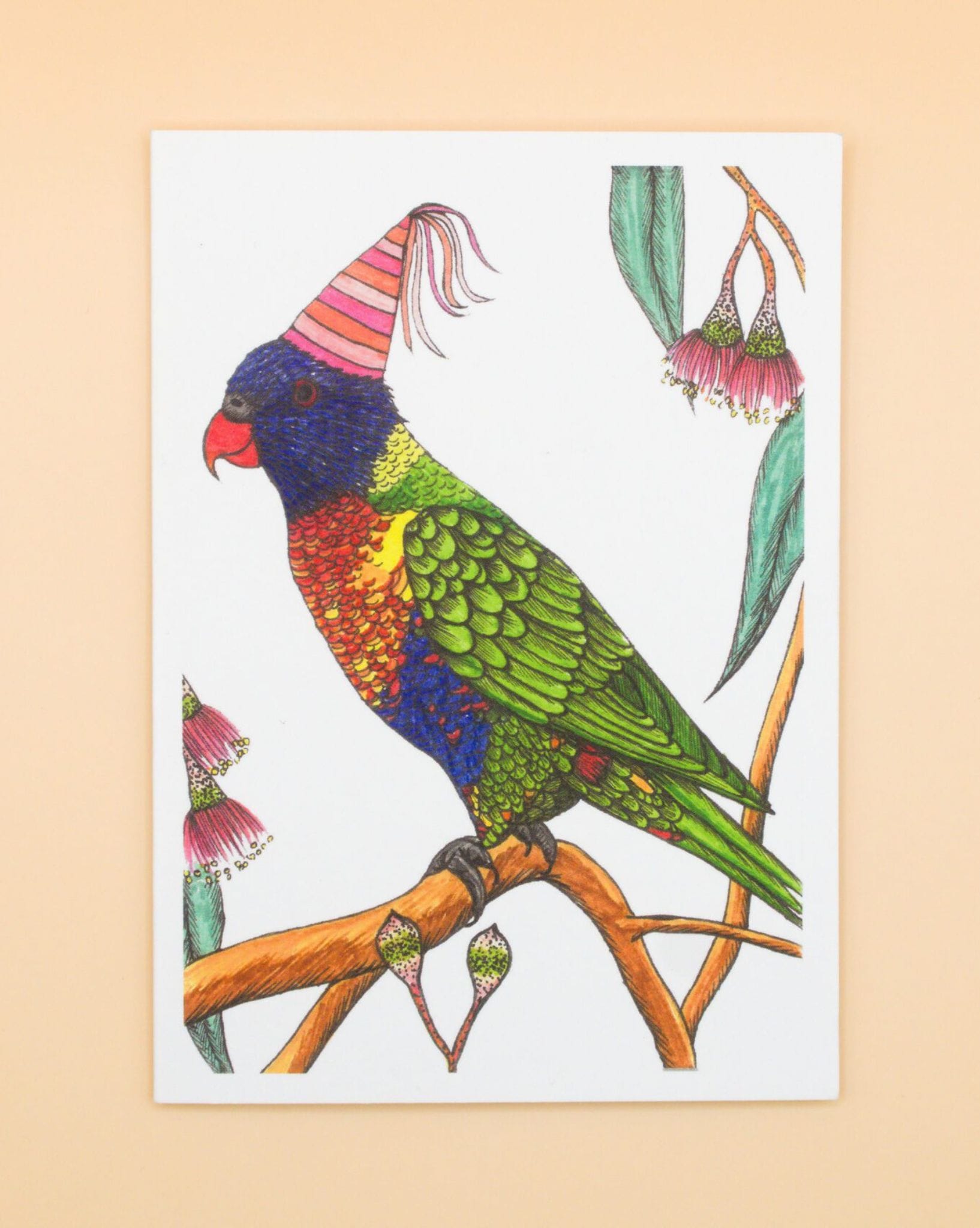 Sunshine Sea Art Rainbow Lorikeet Card