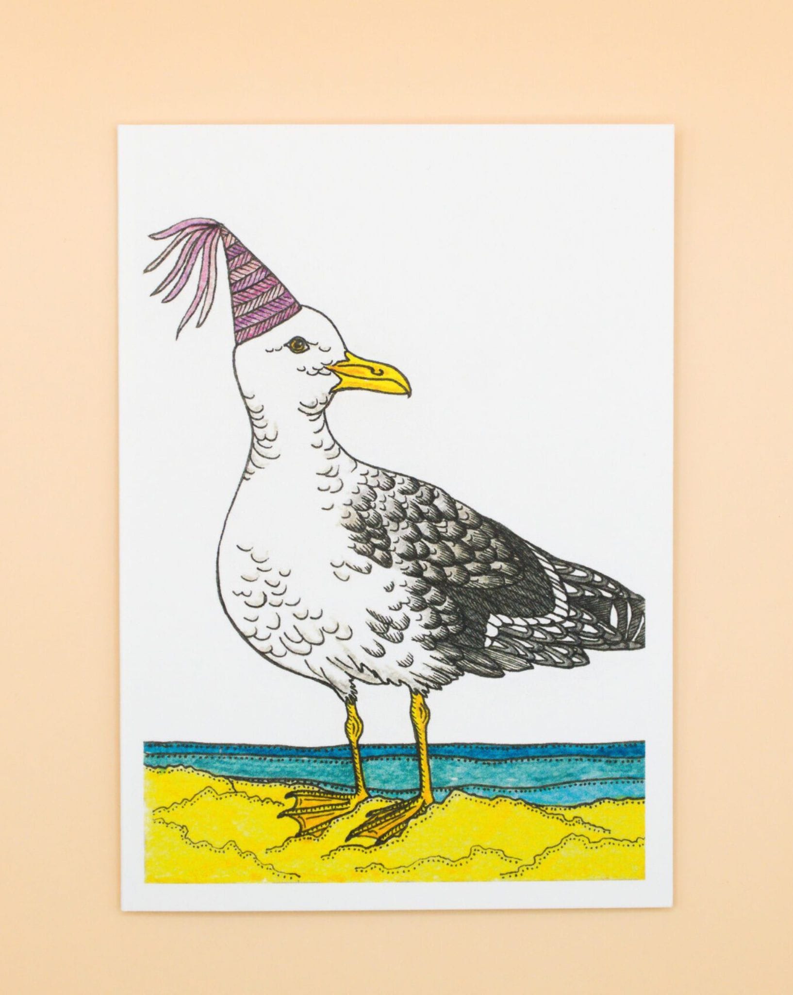 Sunshine Sea Art Silver Gull Card