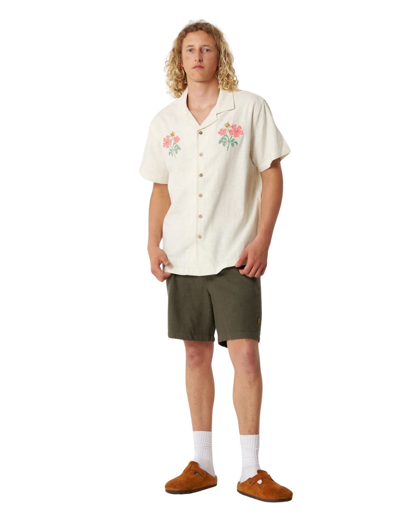The Critical Slide Society Bouquet Ss Resort Shirt