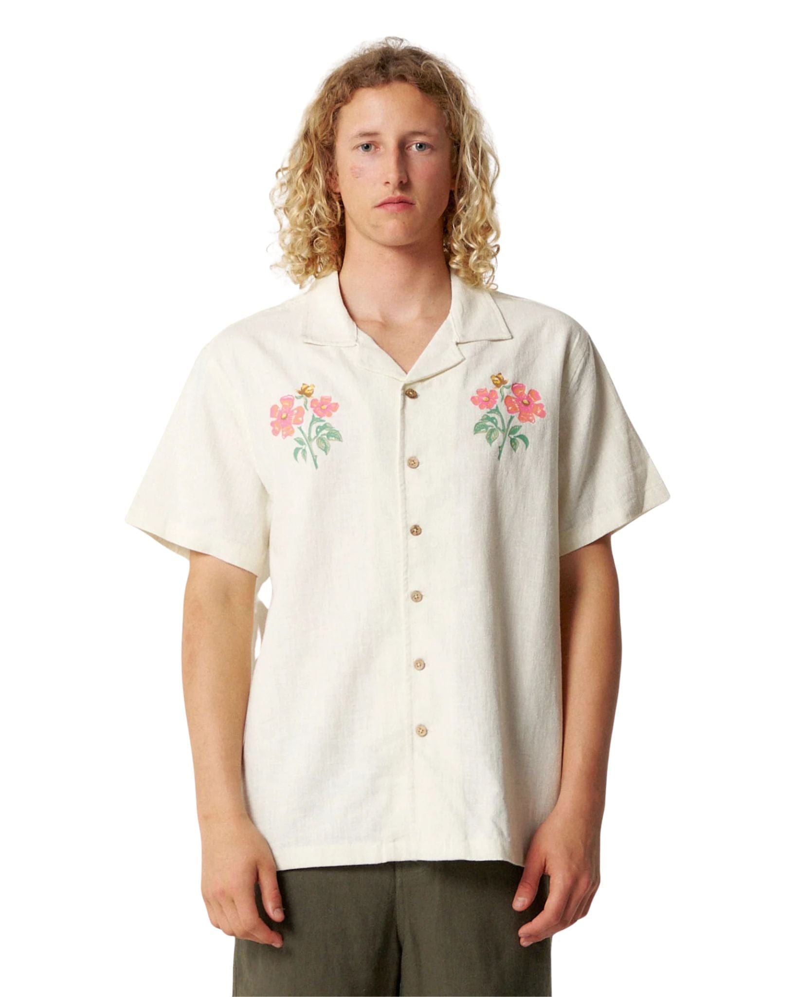 The Critical Slide Society Bouquet Ss Resort Shirt