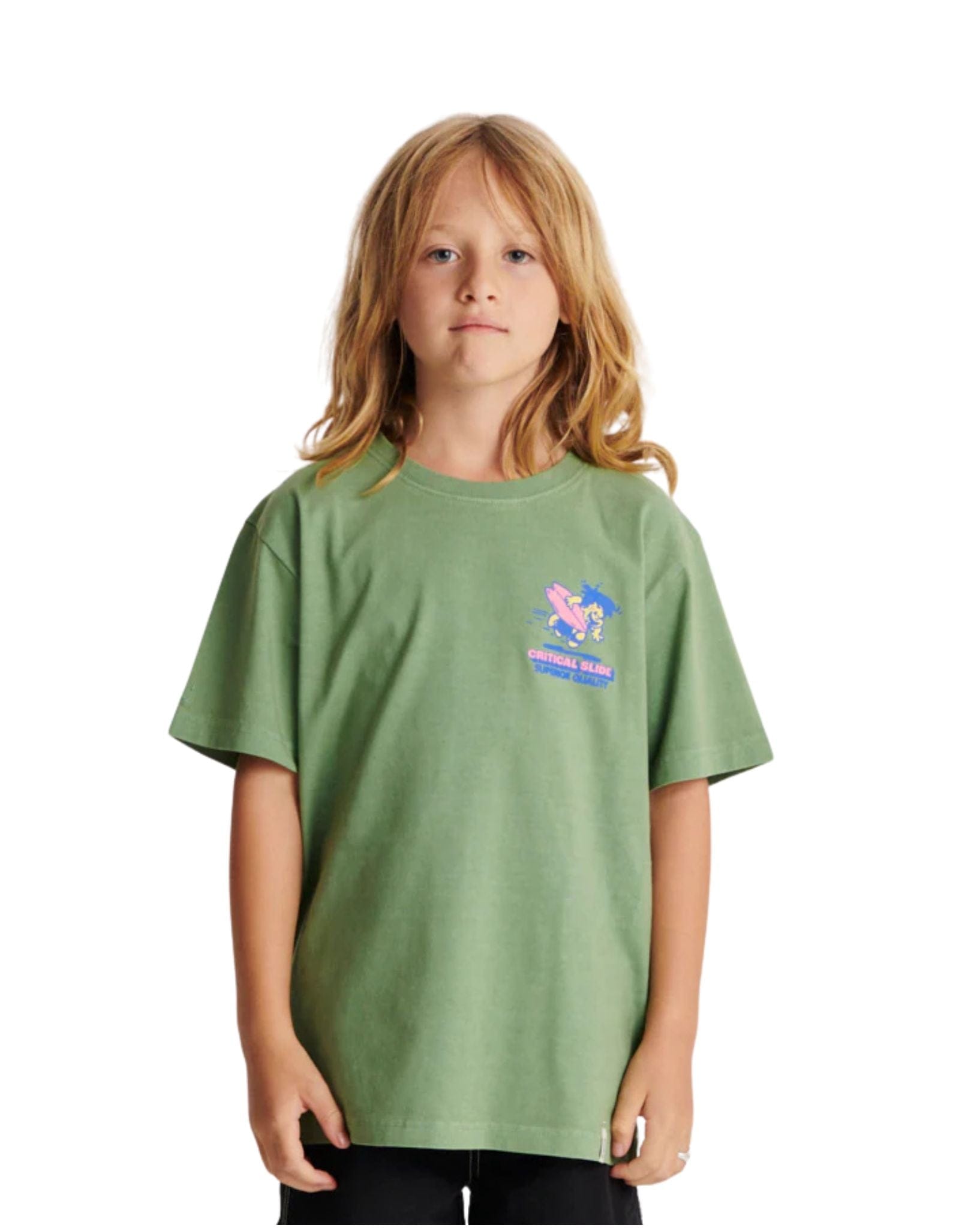 The Critical Slide Society Grom Kids Tee Sage